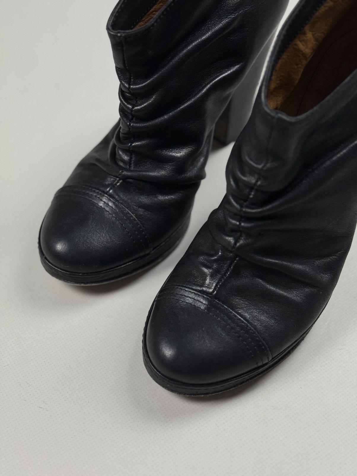 Fiorentini + Baker Fiorentini Baker Leather Avant-Garde Heeled Boots Shoes Size US 6.5 / IT 36.5 - 10 Thumbnail