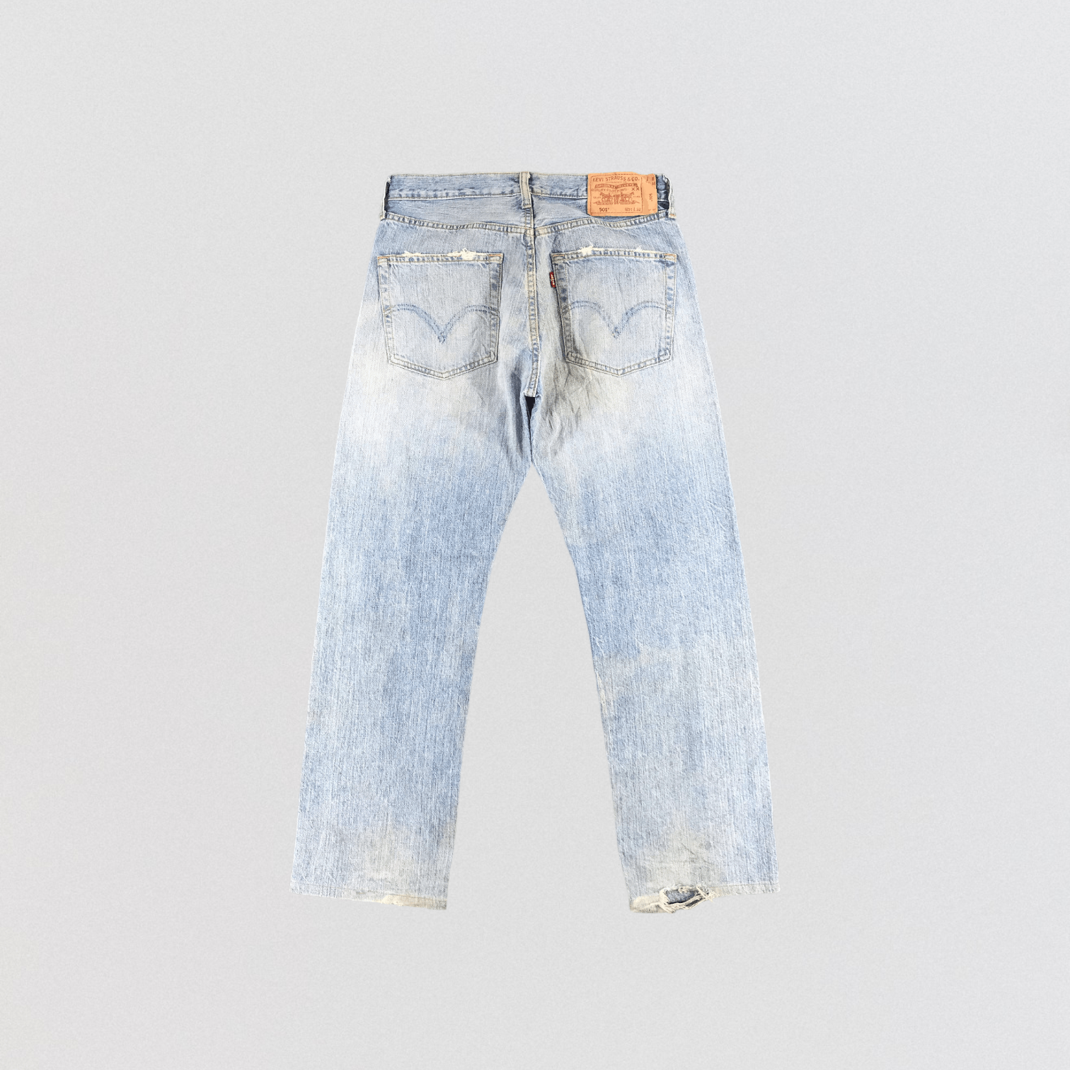 Levi's Vintage 90s Light Wash Levis 501 Jeans-JM1914 Size US 32 / EU 48 - 2 Thumbnail