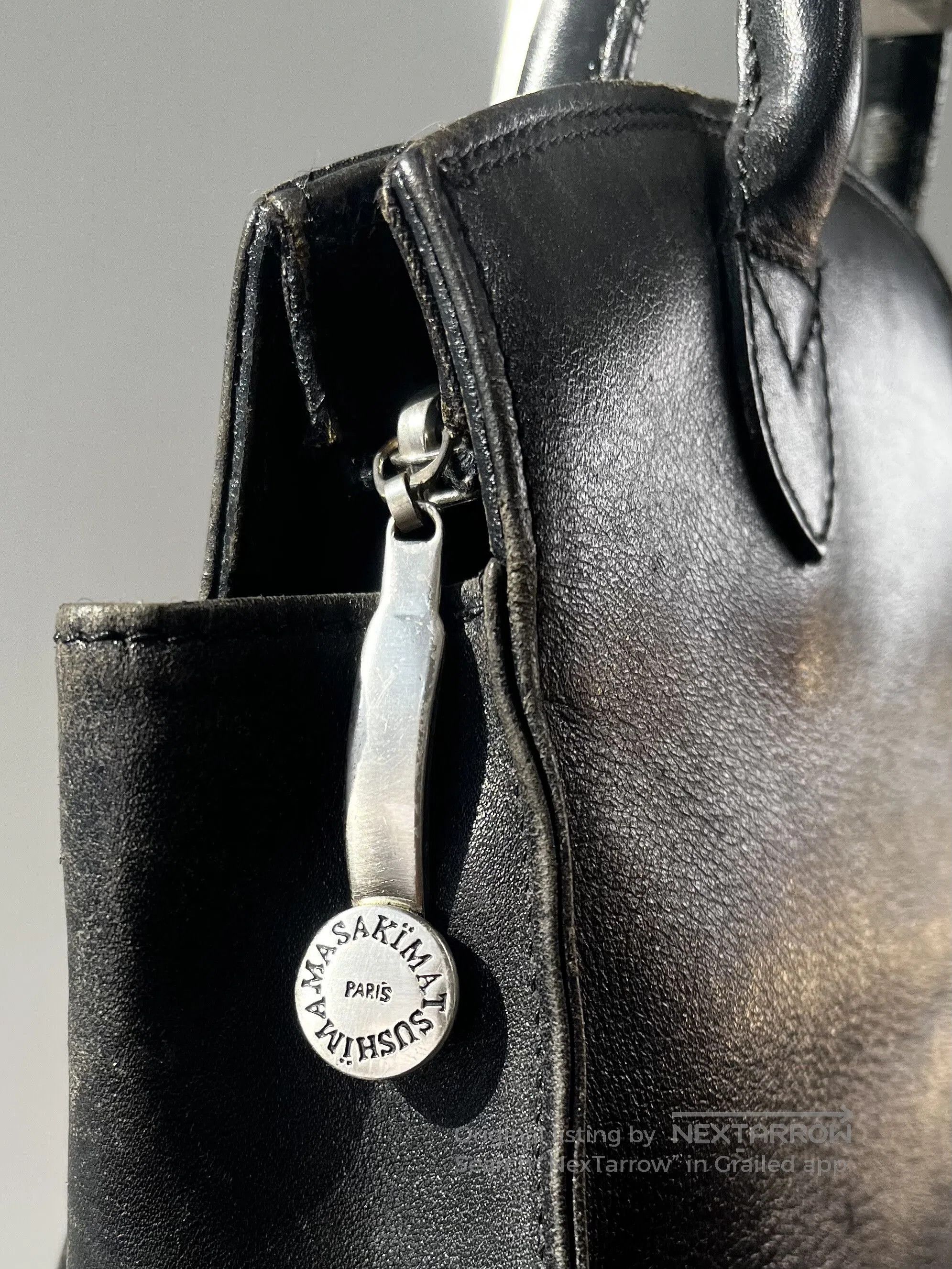 Masaki Matsushima Masaki Matsushima Black Leather Handbag. Size ONE SIZE - 4 Thumbnail