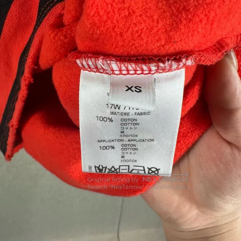 Givenchy Givenchy Red and Black Striped Hoodie (Skull Print) Size US M / EU 48-50 / 2 - 6 Thumbnail