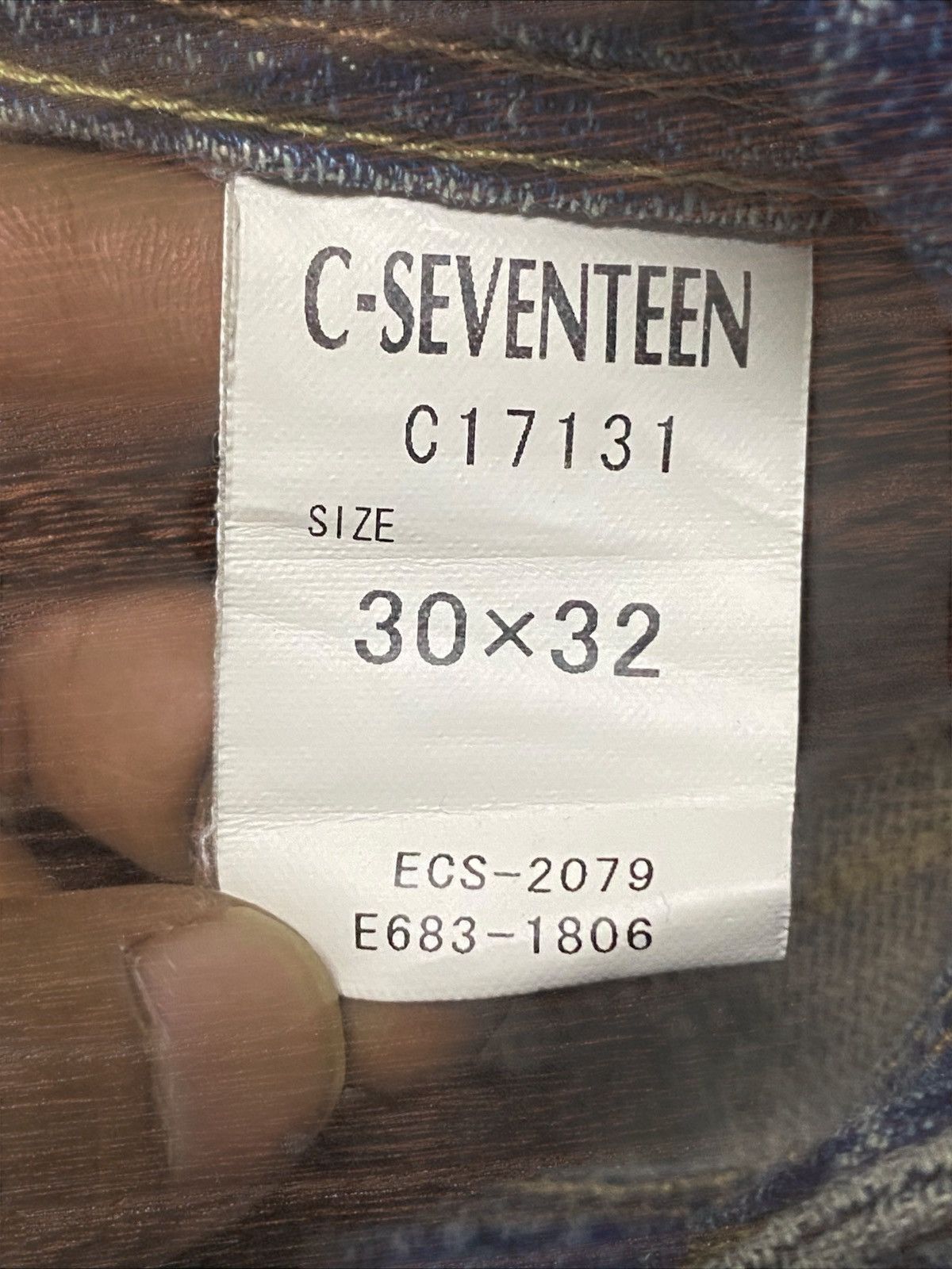 7 For All Mankind Vintage Japanese Brand C Seventeen Mud Wash Flare Jeans Size 31" - 19 Thumbnail