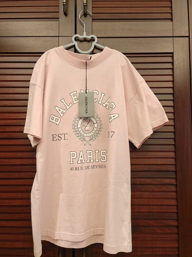 Balenciaga Balenciaga Pink Short Sleeve T-shirt XS - dmc Size US XS / EU 42 / 0 - 1 Thumbnail