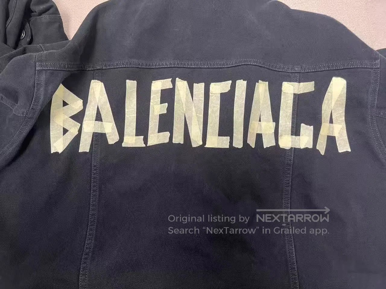 Balenciaga Balenciaga Logo Single-Breasted Denim Jacket Men's. Size US S / EU 44-46 / 1 - 3 Thumbnail