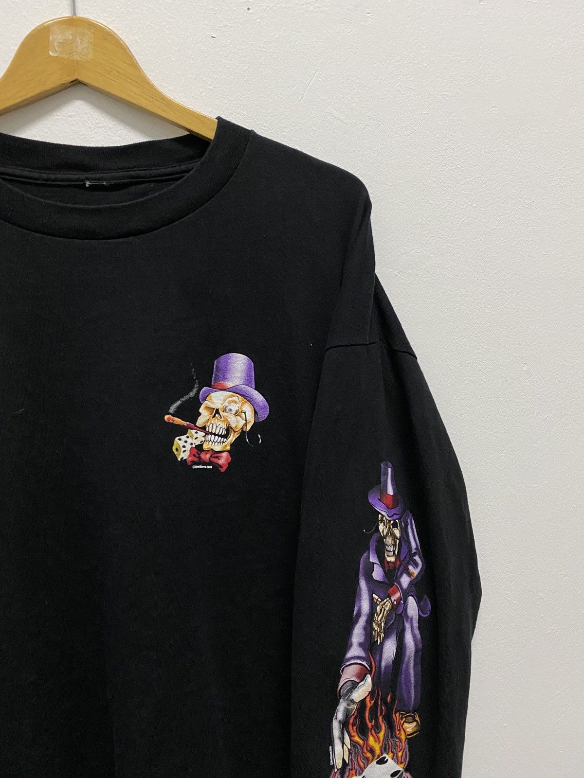 JNCO Vintage Skull Like Jnco Design Long Sleeve Flame Copyrights Size US L / EU 52-54 / 3 - 12 Thumbnail