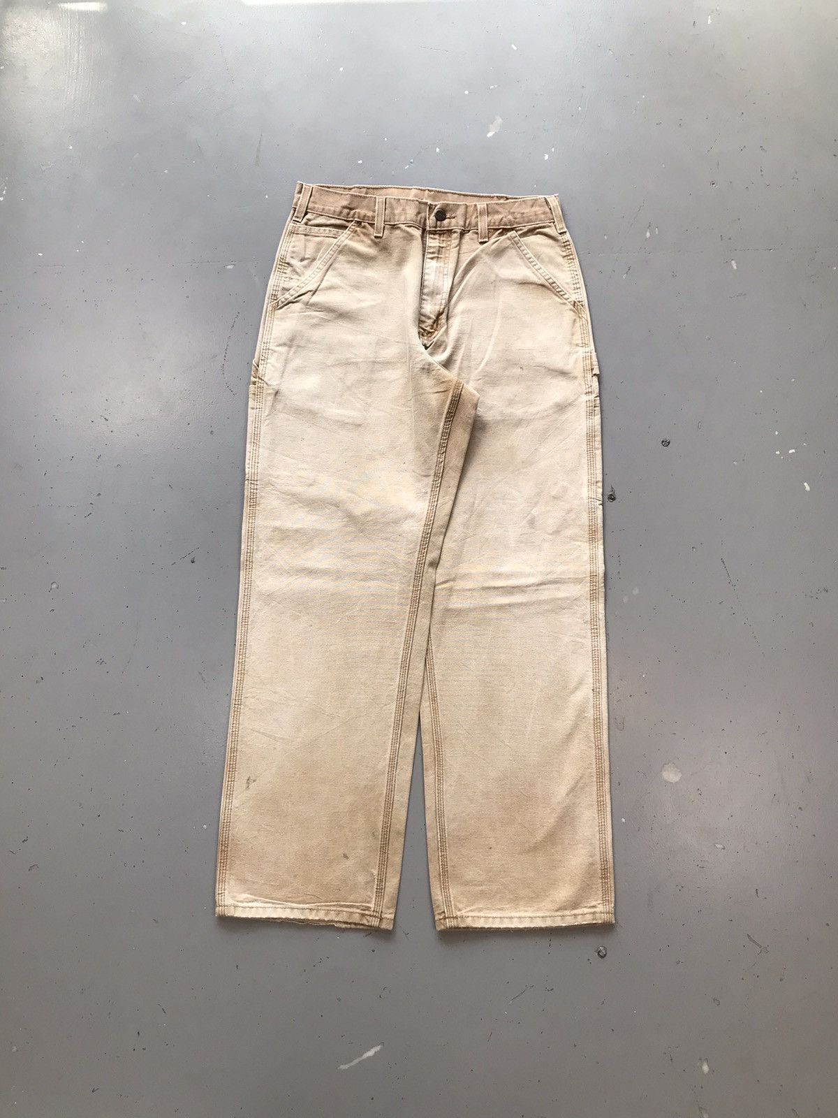 Carhartt × Vintage Vintage sunfade Carhartt b11 BRN carpenter denim Size US 30 / EU 46 - 1 Thumbnail