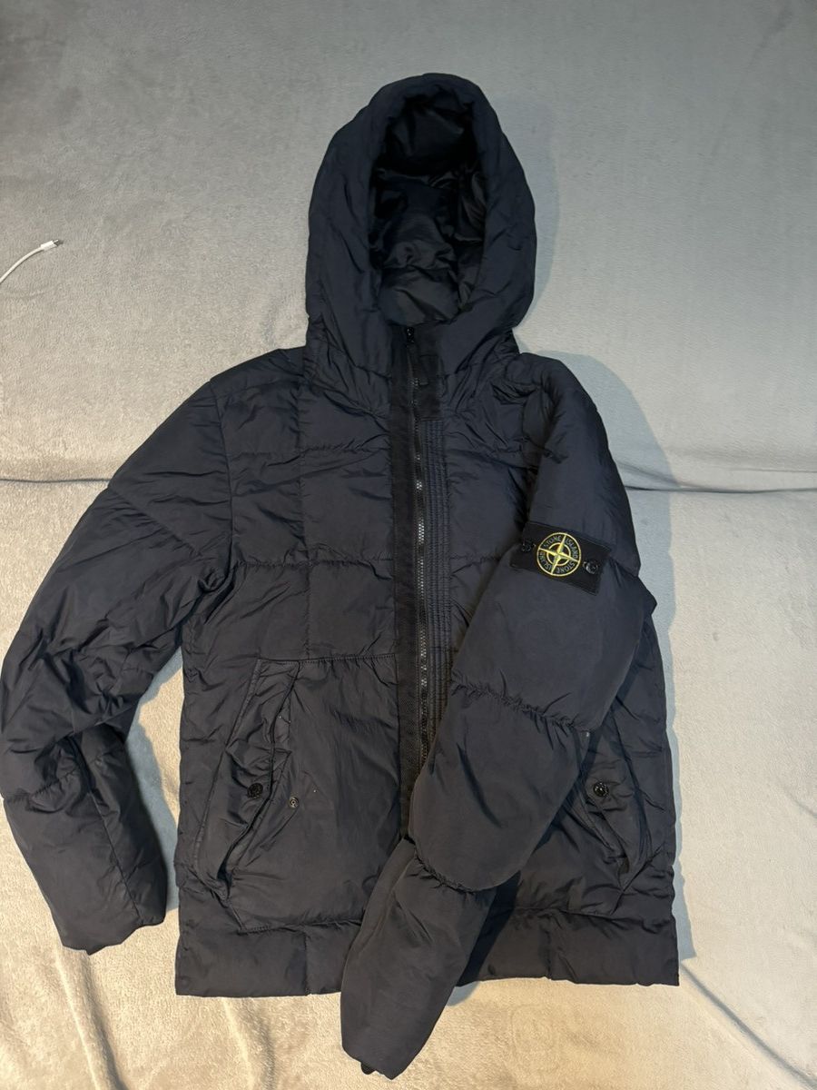 Stone Island Stone Island Crinckle Reps Down Navy Puffer Jacket Size US M / EU 48-50 / 2 - 1 Thumbnail