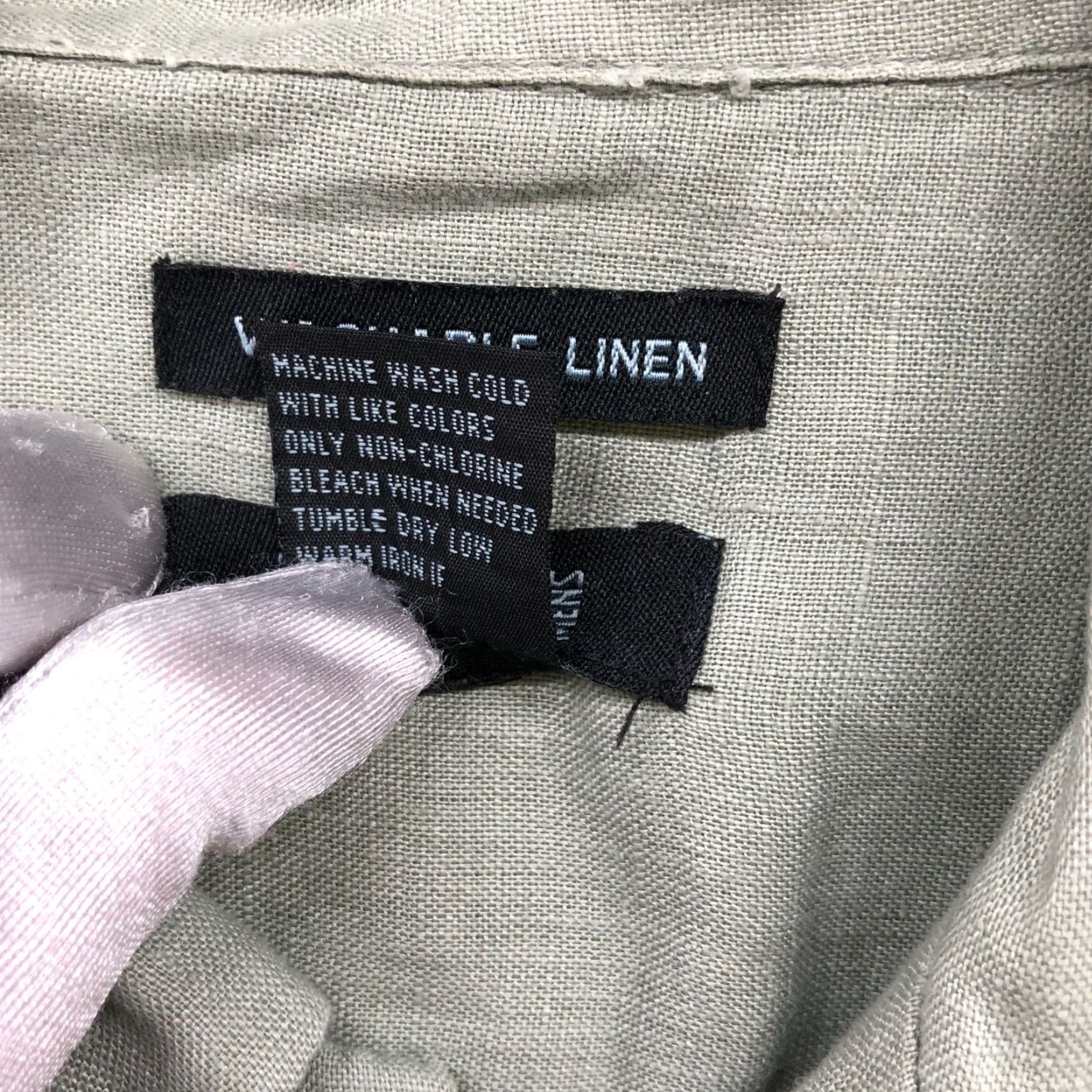 Vintage Bruno Washable Linen Shirt Mens L Sage Green Utility Short Sleeve Chest Pocket Shirt Linen Bruno Men L Green Sage Flowers Beach 90s? Size US L / EU 52-54 / 3 - 6 Thumbnail