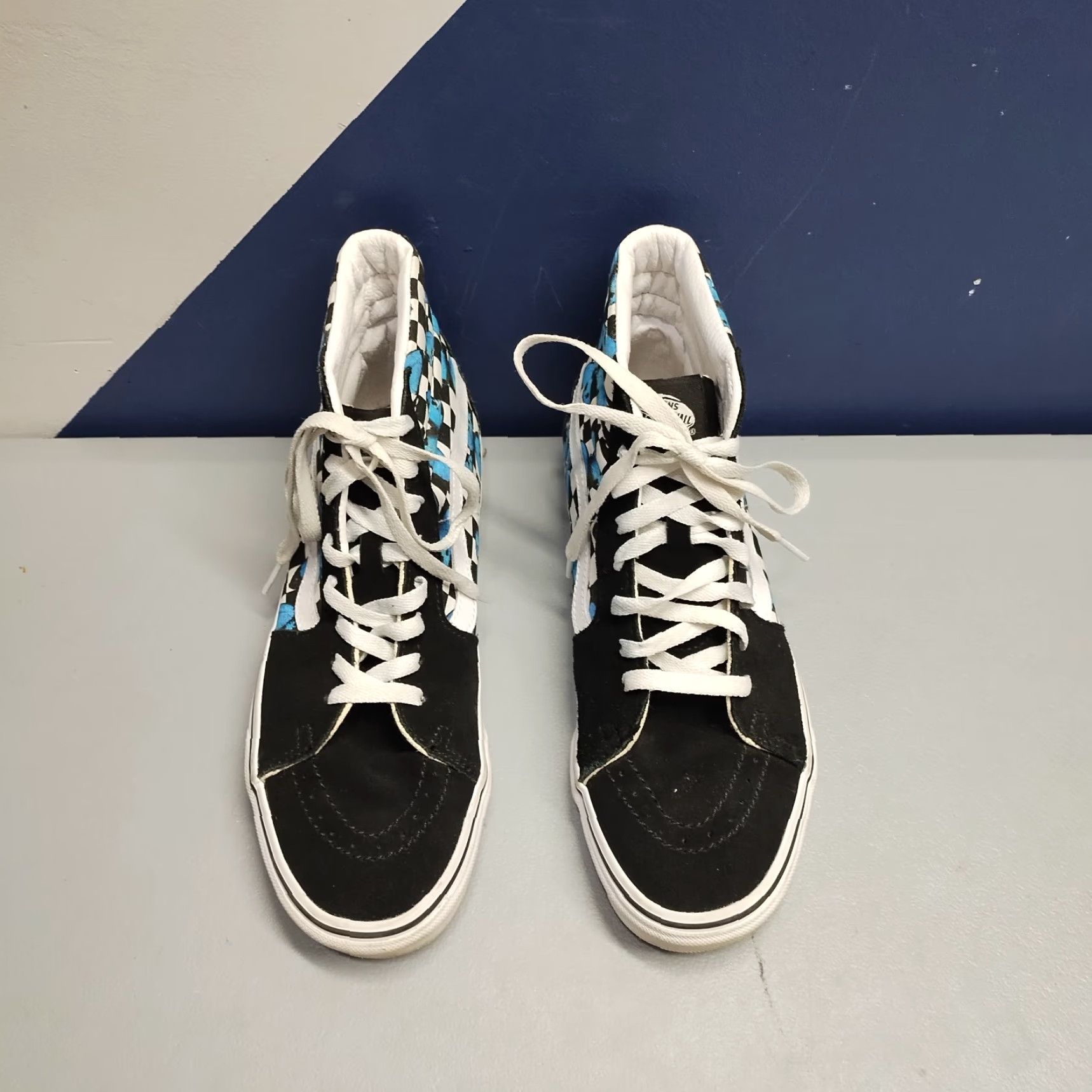Vans Vans High Top Athletic Sneakers Unisex Size 8.5 Multi Butterfly Printed Round Toe Mens Size US M / EU 48-50 / 2 - 3 Thumbnail