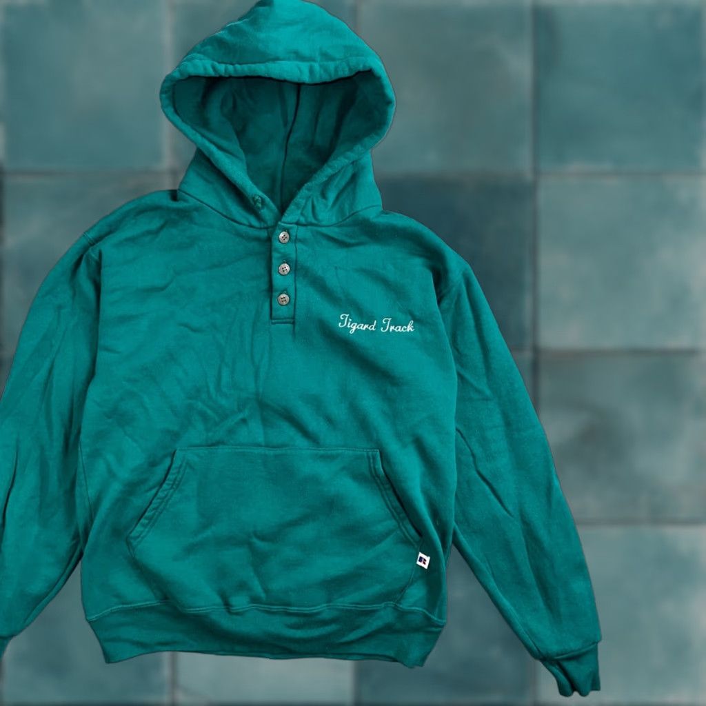 Russell Athletic VINTAGE Russell Athletic Sweatshirt Tigard Track VTG Hoodie Green 90s USA Oregon PDX Shirt Mens M Green 90s College Sports Logo Size US M / EU 48-50 / 2 - 1 Thumbnail