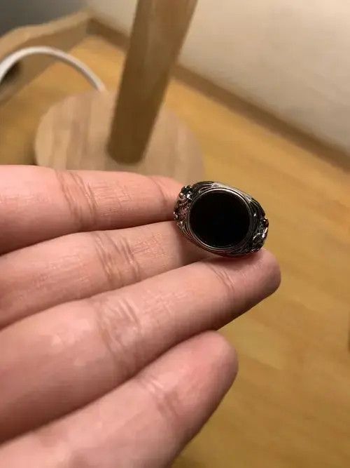 Other Punk Natural Stones Horse Engrave Ring Size ONE SIZE - 3 Thumbnail