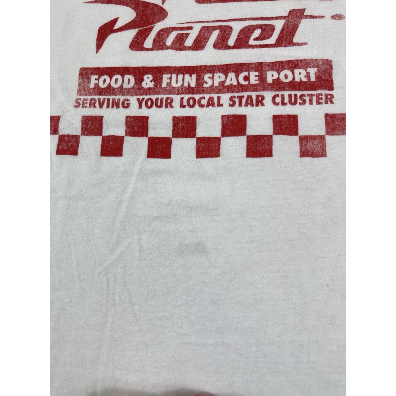 Disney VINTAGE Disney Pixar Toy Story Short Sleeve White T-Shirt Size XL Men Logo Graphic Print Alien Pizza Crew Neck White Cotton Regular Classic Movie Size US XL / EU 56 / 4 - 5 Thumbnail