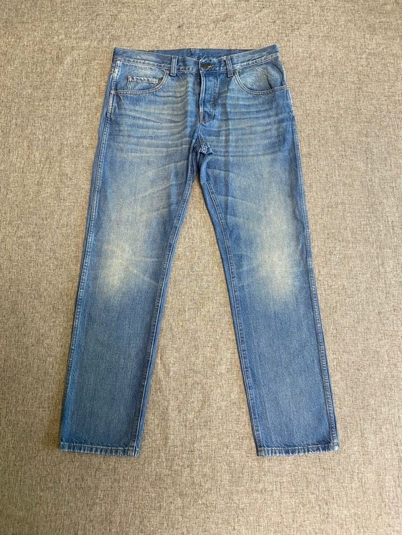 Gucci Gucci Button mid-waist tiger head embroidered straight jean Size US 34 / EU 50 - 1 Thumbnail