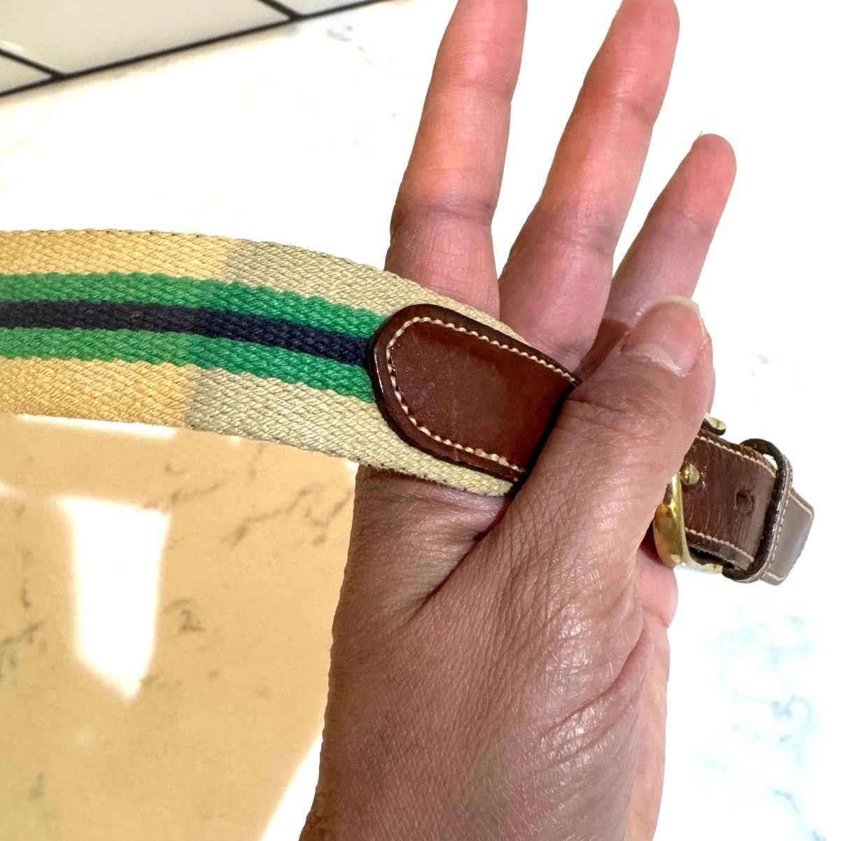 Dooney & Bourke vintage Dooney & Bourke canvas leather tabs brass buckle Size ONE SIZE - 8 Thumbnail