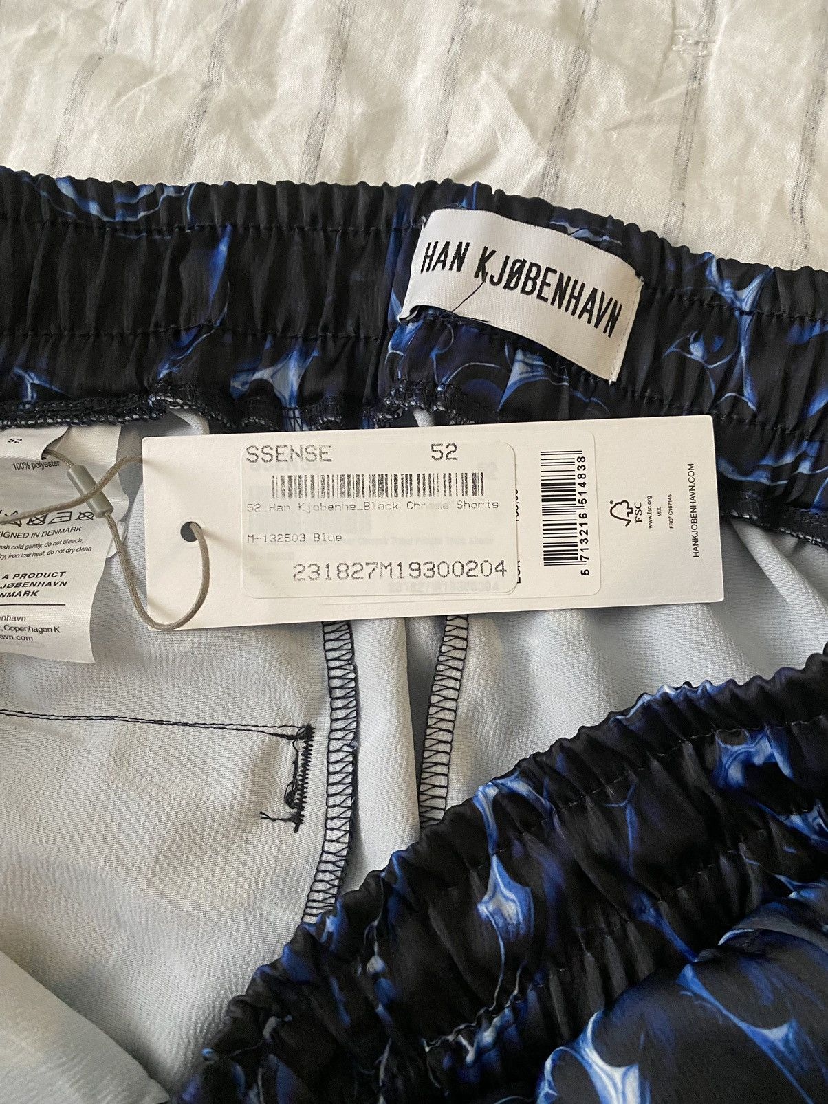 Han Kjobenhavn Han Kjobenhavn Blue Chrome Short Sz 52EU NWT Size US 36 / EU 52 - 9 Thumbnail