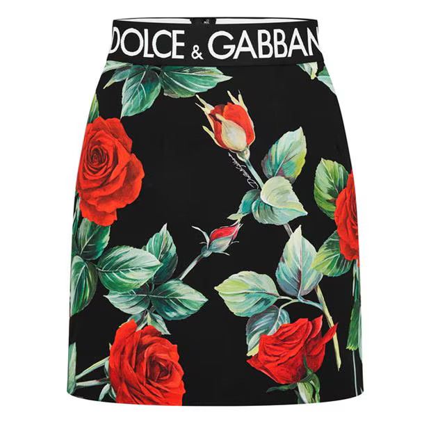 Dolce & Gabbana o1g2r1mq1024 Rose Mini Skirts in Multicolor Size 29" - 1 Thumbnail