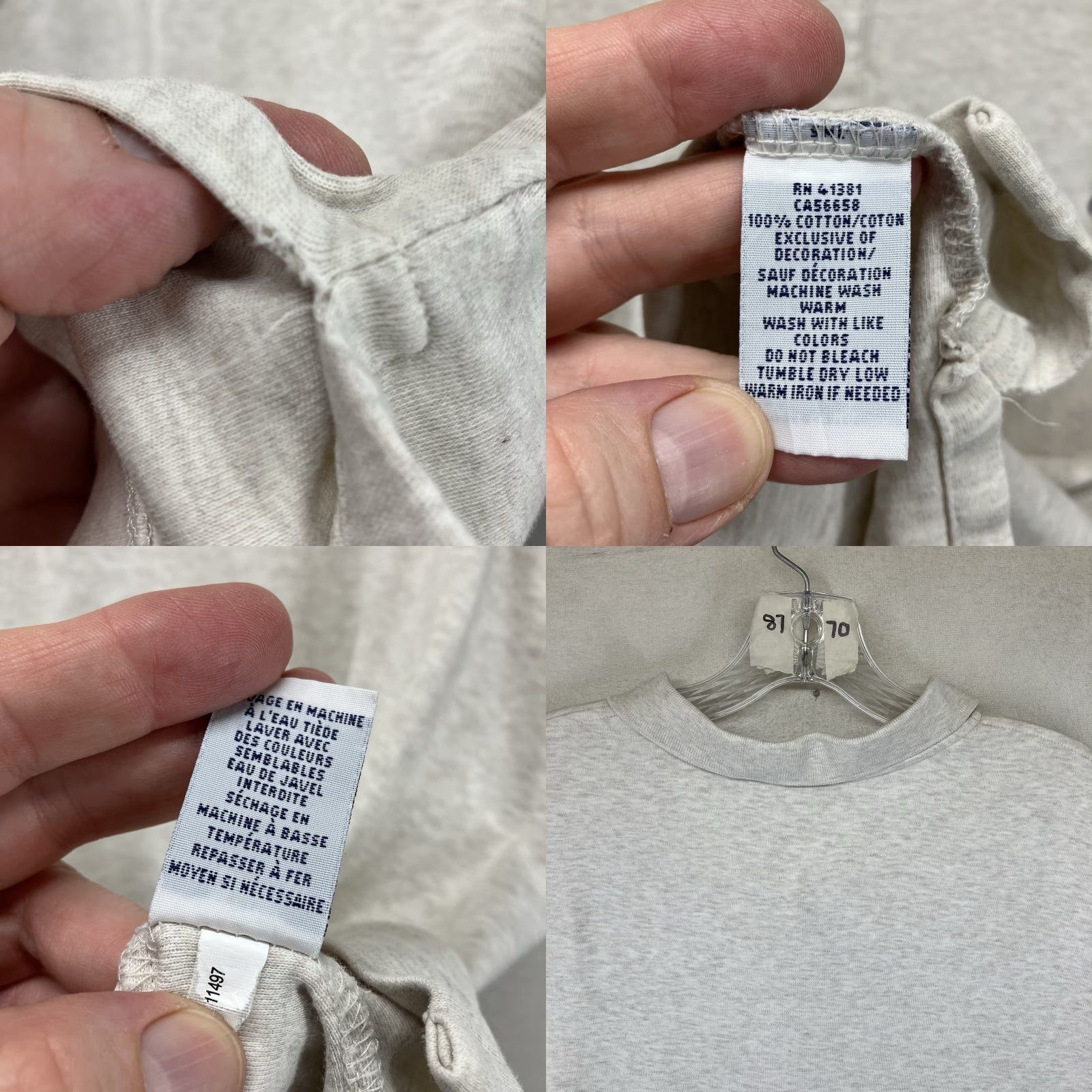 Polo Ralph Lauren Vintage Polo Ralph Lauren Men’s Polo Shirt 2XL Short Sleeve Cotton Light Oatmeal Navy Logo Classic Size US XXL / EU 58 / 5 - 8 Thumbnail