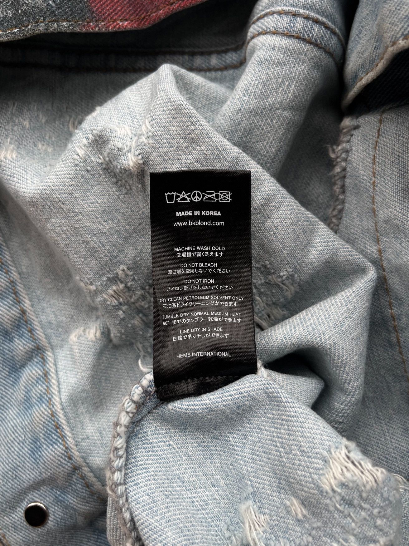 Japanese Brand Blackblond 2019SS Int. 3rd Collection “Innocent Crime” Denim Size US L / EU 52-54 / 3 - 14 Thumbnail