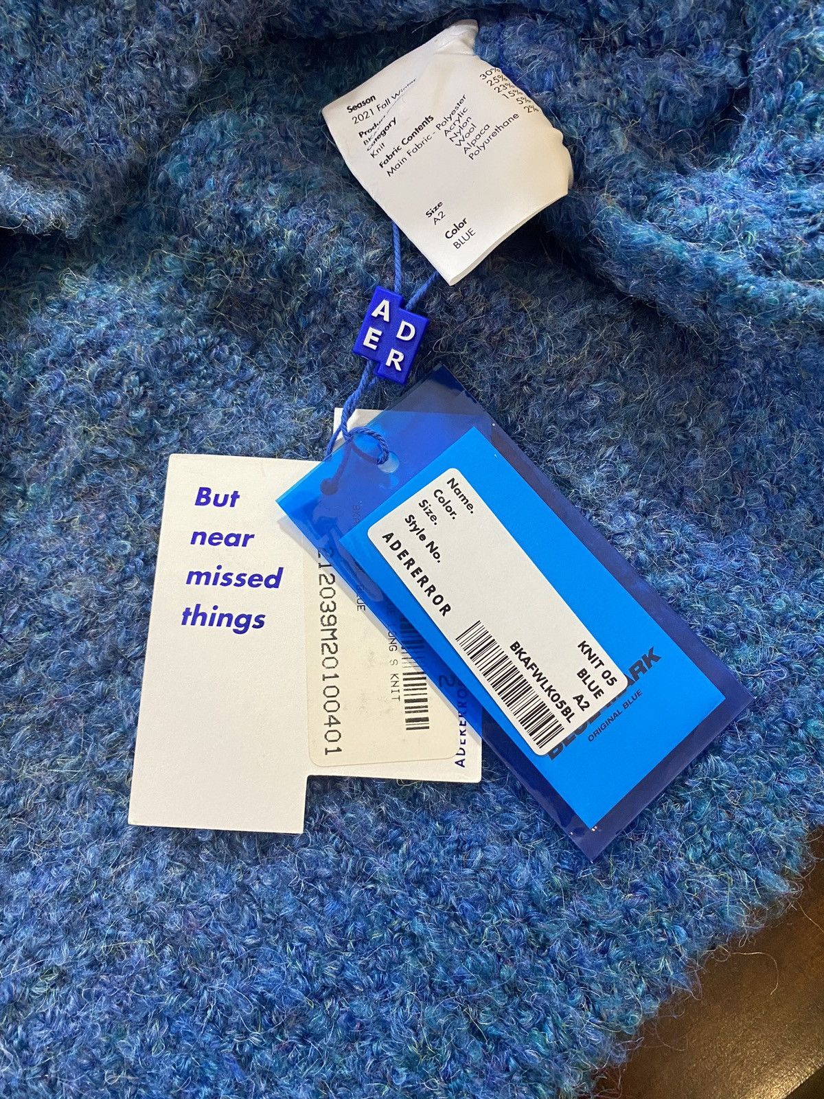 Ader Error Ader Error Canyon Knit Blue Gradient Sweater Size US M / EU 48-50 / 2 - 8 Thumbnail