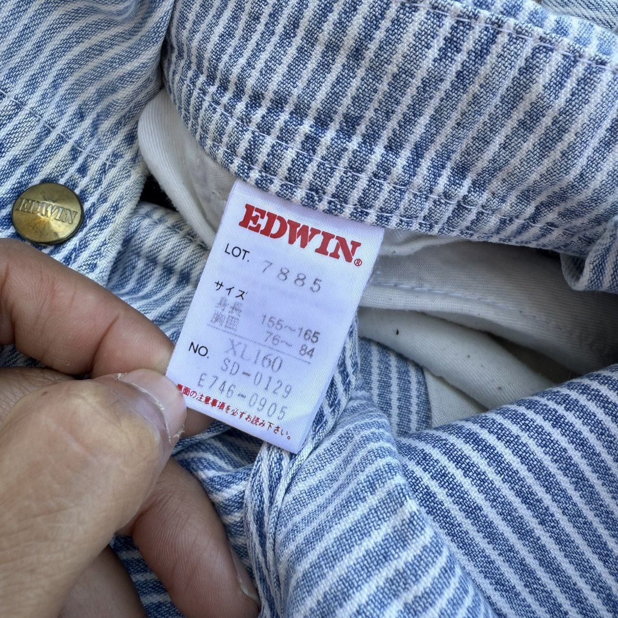 Edwin VINTAGE EDWIN HICKORY STRIPE SUSPENDER DENIM CARGO PANTS Size US 32 / EU 48 - 14 Thumbnail