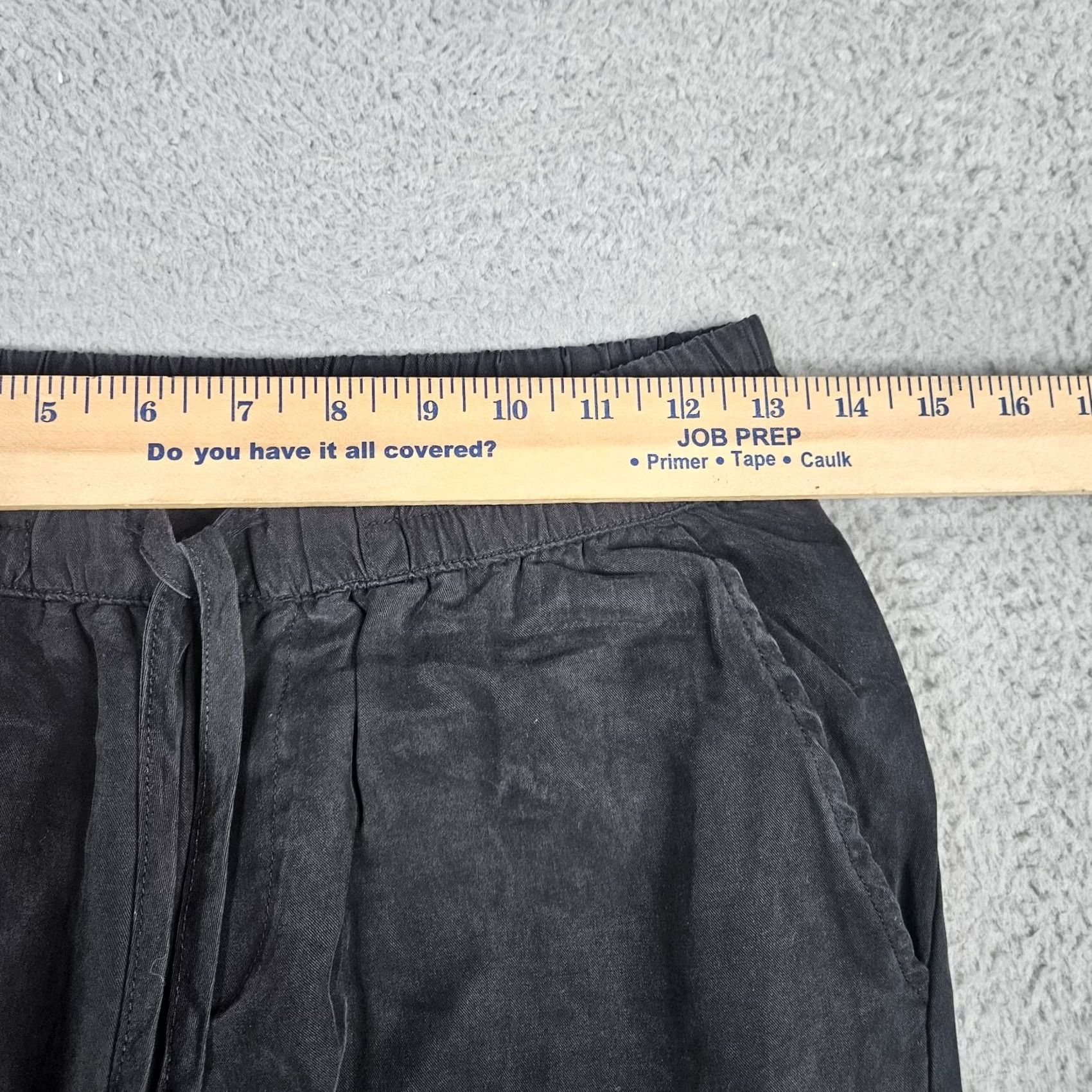 Vintage Dress Forum Women’s Tencel Pull-on Black Jogger Pant S Casual Regular Inseam 23" Size 26 Waist Button Machine Washable Size 28" / US 6 / IT 42 - 3 Thumbnail
