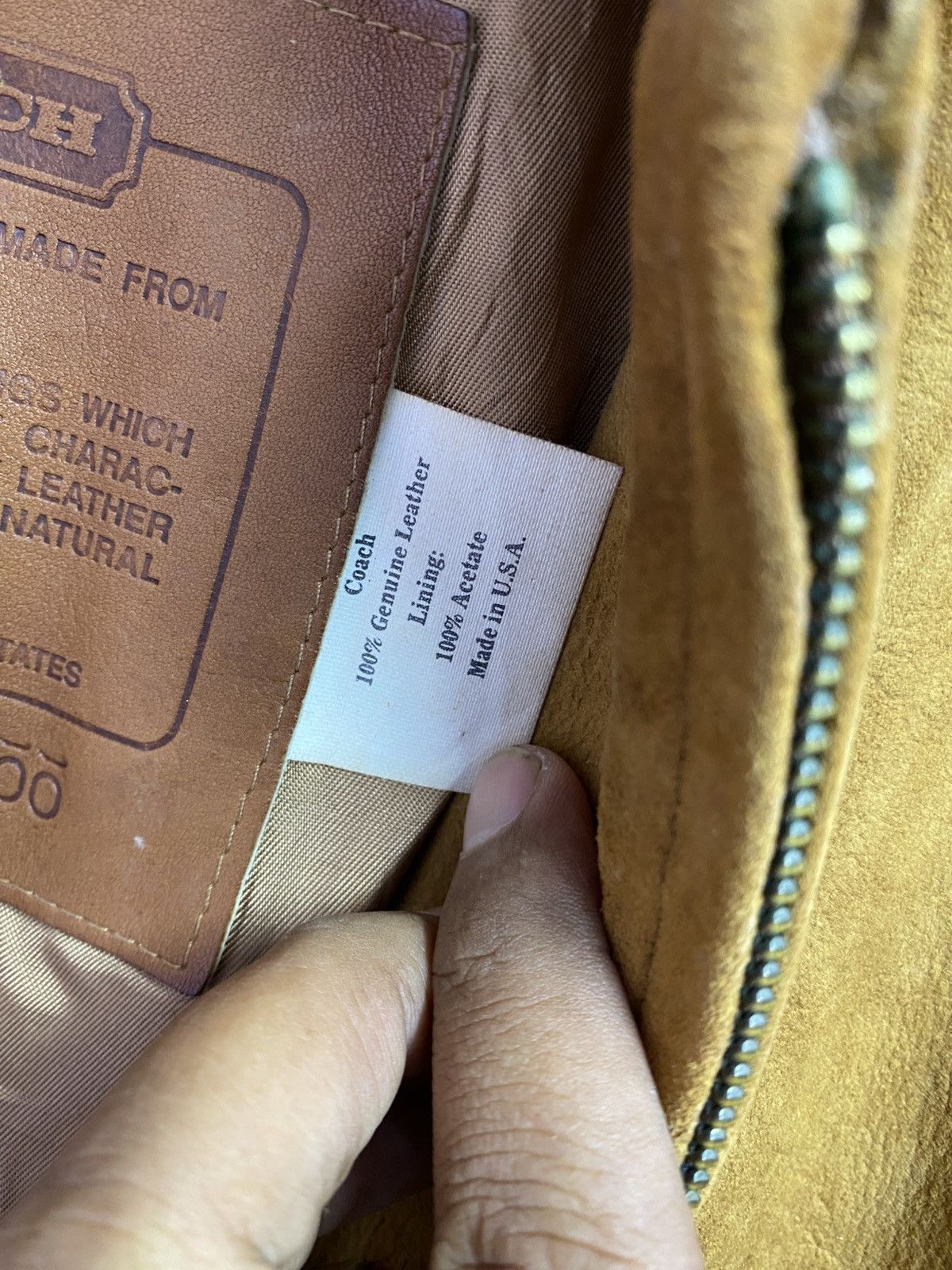 Coach Vintage Coach Suede Leather Bomber Jacket Made in USA Brown Size US S / EU 44-46 / 1 - 5 Thumbnail