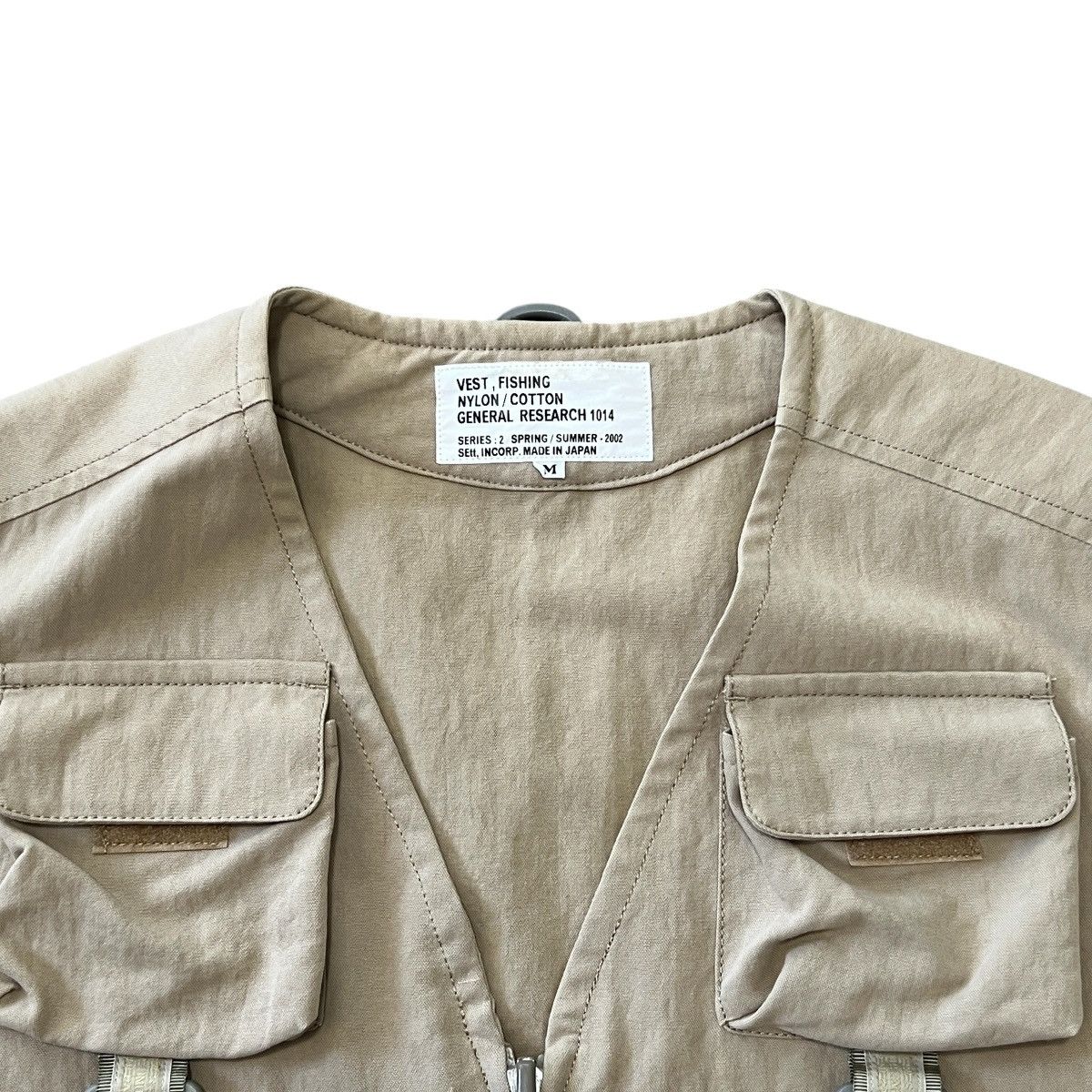 General Research GENERAL RESEARCH SS2002 Nylon-Cotton Fishing Vest Beige Size US M / EU 48-50 / 2 - 3 Thumbnail