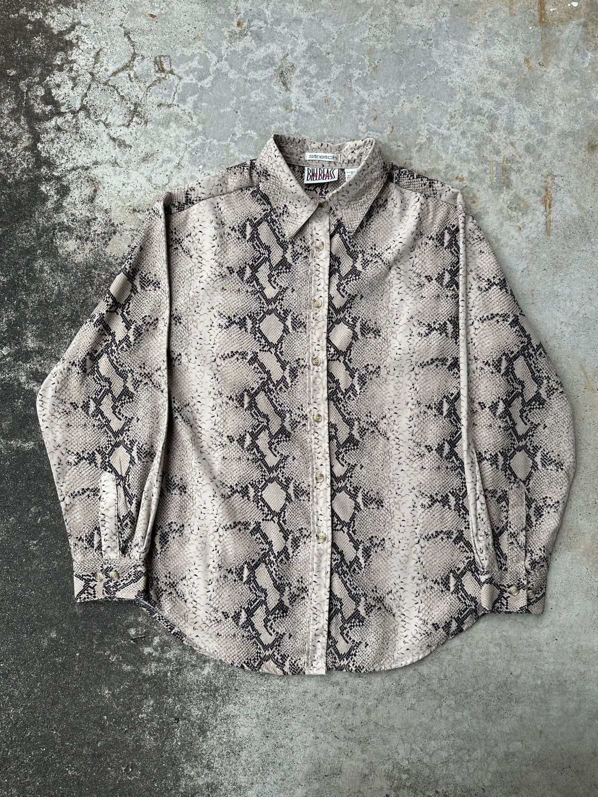 Vintage Billblass Jeans Python Snakeskin Y2K dress shirt demna Size US L / EU 52-54 / 3 - 1 Thumbnail