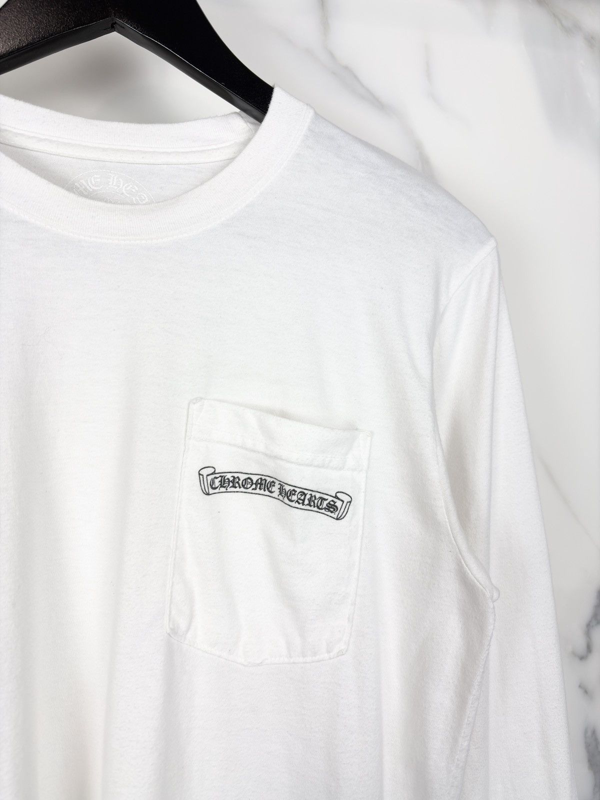 Chrome Hearts Chrome Hearts Cemetery Cross Logo Longsleeve Tshirt White Size US M / EU 48-50 / 2 - 4 Thumbnail