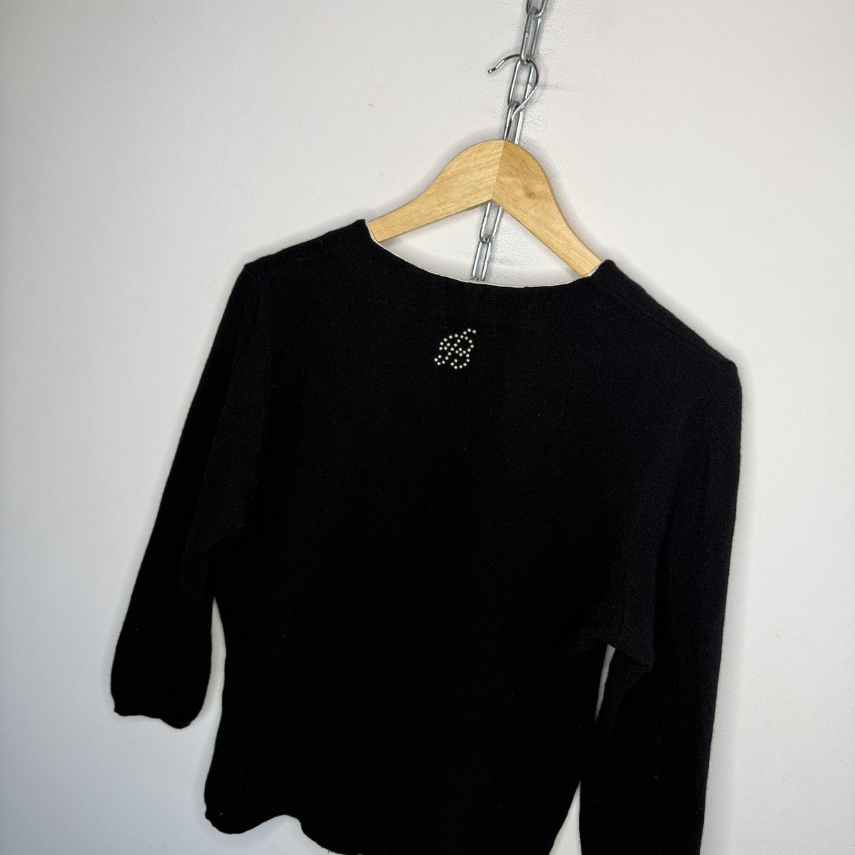 Blumarine Blumarine Wool Vintage Cardigan Sweater Black Avant Garde Size M / US 6-8 / IT 42-44 - 9 Thumbnail