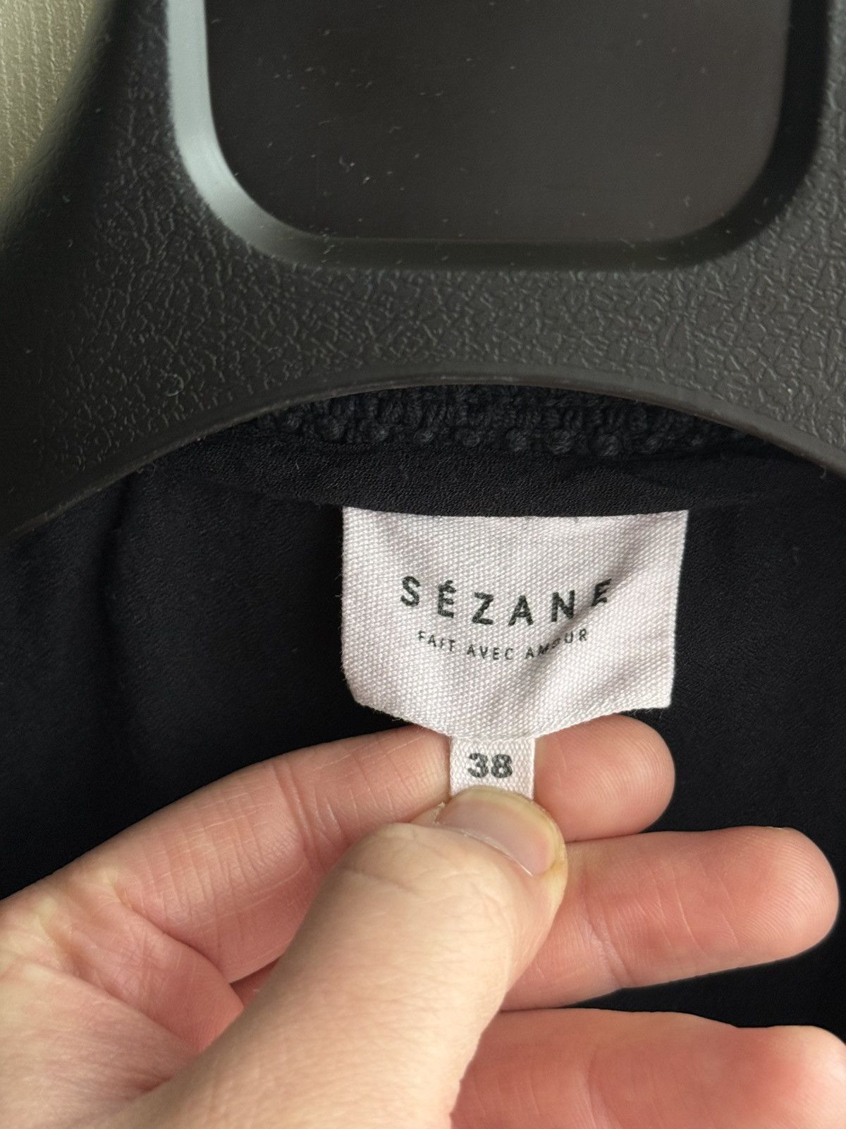 Sezane SéZane black blouse sezane embroidered Size 38 Size M / US 6-8 / IT 42-44 - 4 Thumbnail
