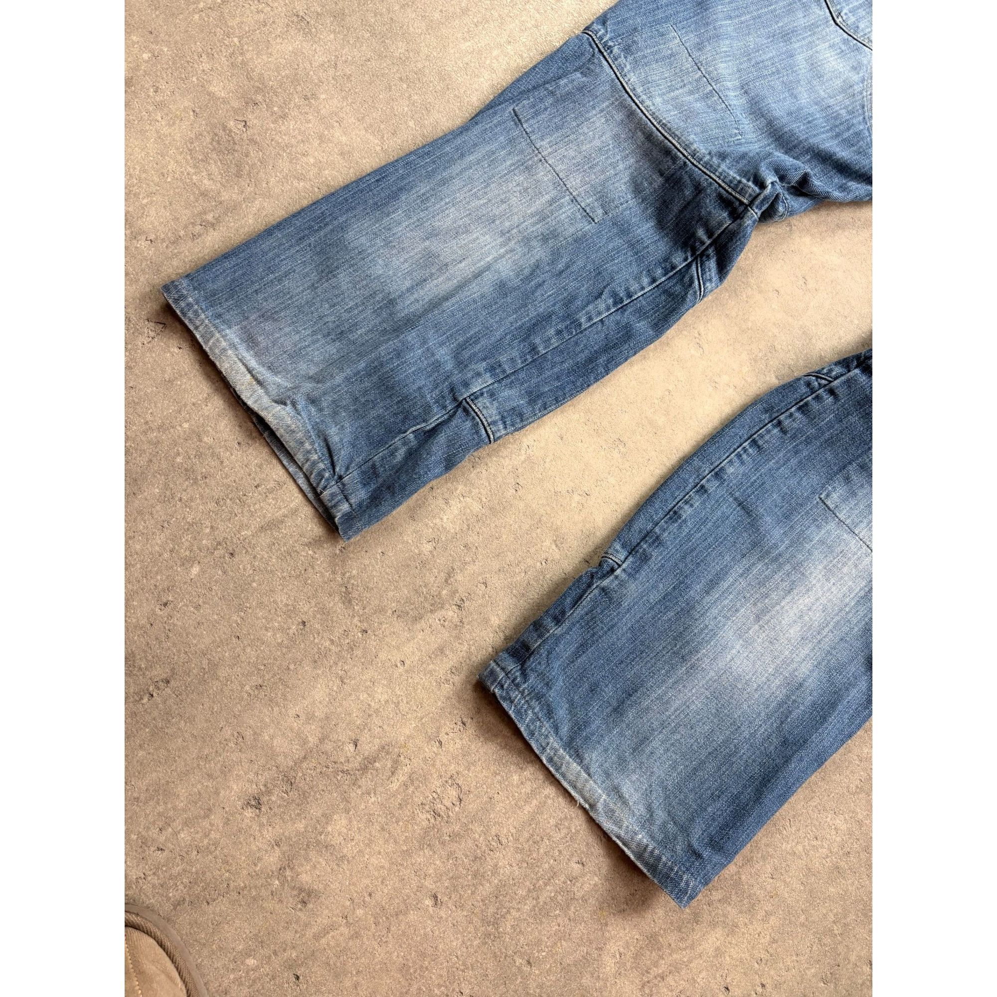 G-Star G-Star RAW 3301 Tapered Fit Jeans Distressed Blue Denim 32x3 Size US 32 / EU 48 - 14 Thumbnail