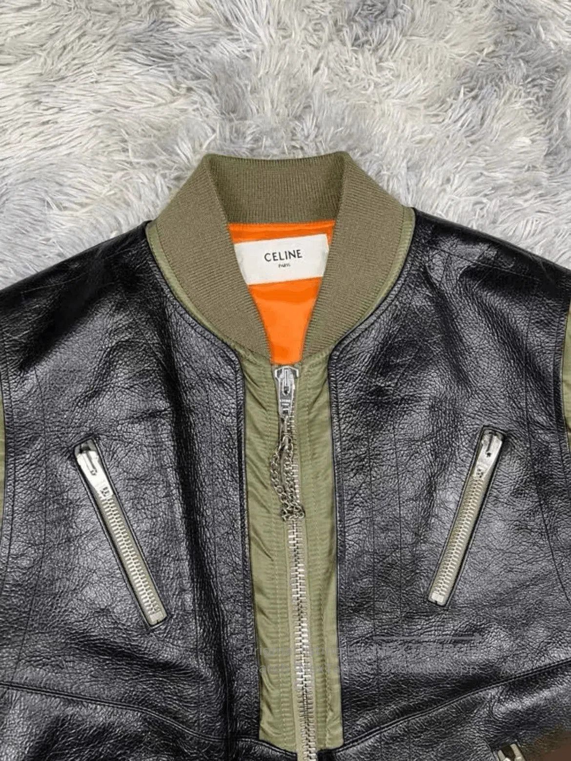 Celine Sz 48 Celine 22AW Leather Joint Bomber. Size US M / EU 48-50 / 2 - 3 Thumbnail