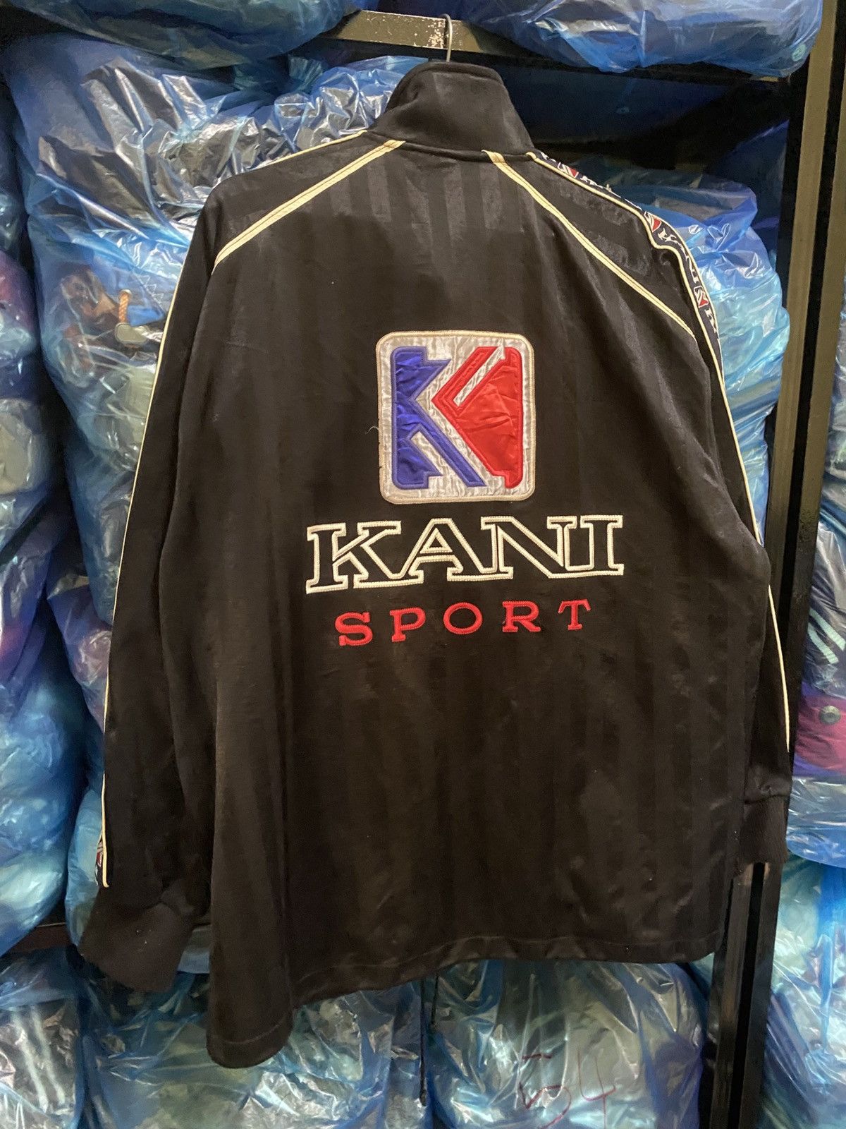 Karl Kani Vintage KANI Sport Black Logo Track Jacket - Size L - 2000s Size US L / EU 52-54 / 3 - 7 Thumbnail