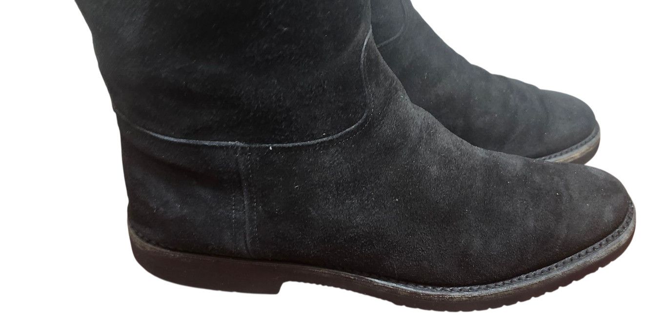 Gravati Gravati Black Suede Knee High Boots Vibram Gumlite Sole 9M Size US 9 / IT 39 - 5 Thumbnail