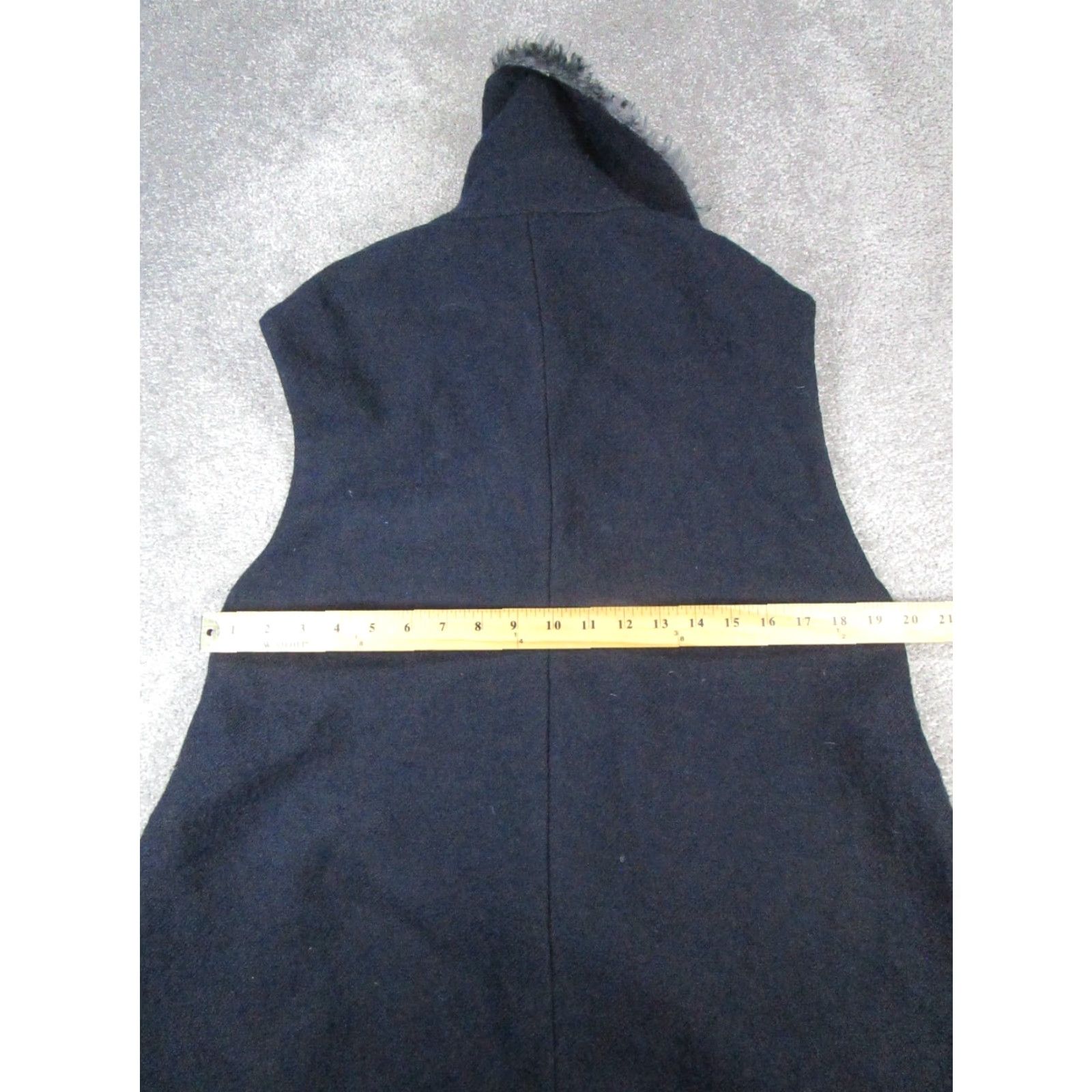DOROTHEE SCHUMACHER VINTAGE Dorothee Schumacher Coat Womens 2 Long Blue Wool Sleeveless Overcoat Size XS / US 0-2 / IT 36-38 - 6 Thumbnail