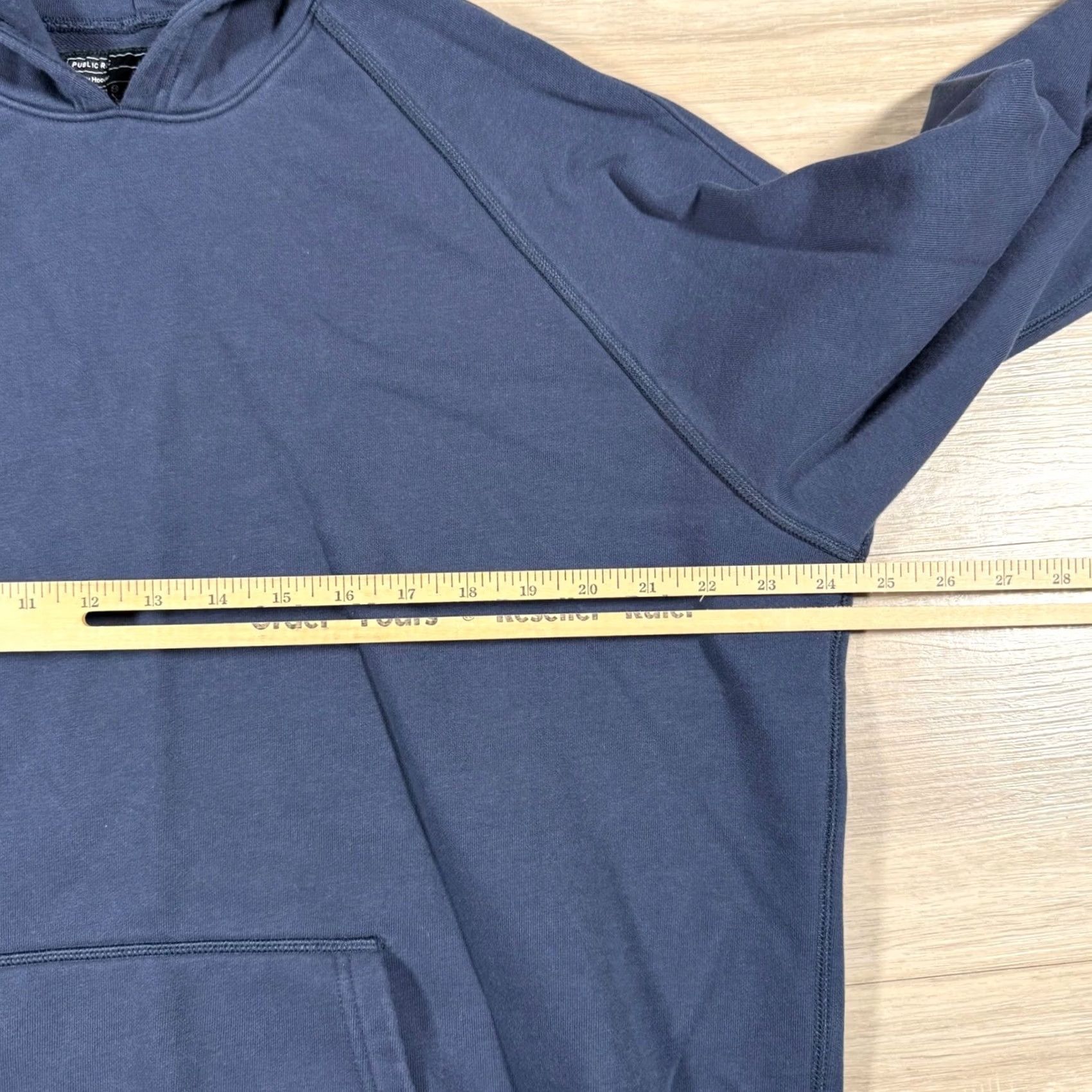 Vintage PUBLIC REC Hoodie Navy Blue Zip Pocket Stretch Size XL Size US XL / EU 56 / 4 - 6 Thumbnail