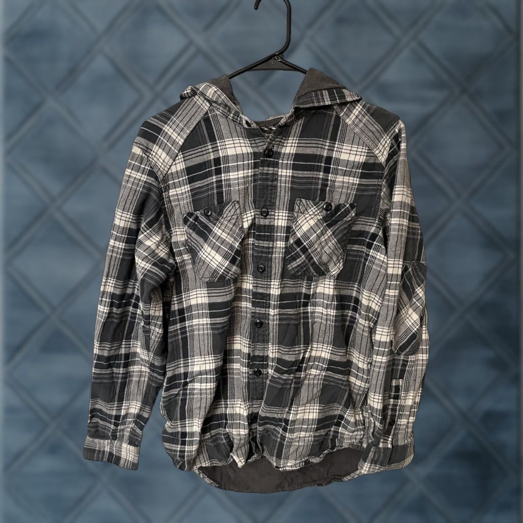 Vans VANS Mens Hoodie Pullover Blue Plaid Long Sleeve Button Up Size Medium Winter Size US M / EU 48-50 / 2 - 1 Thumbnail
