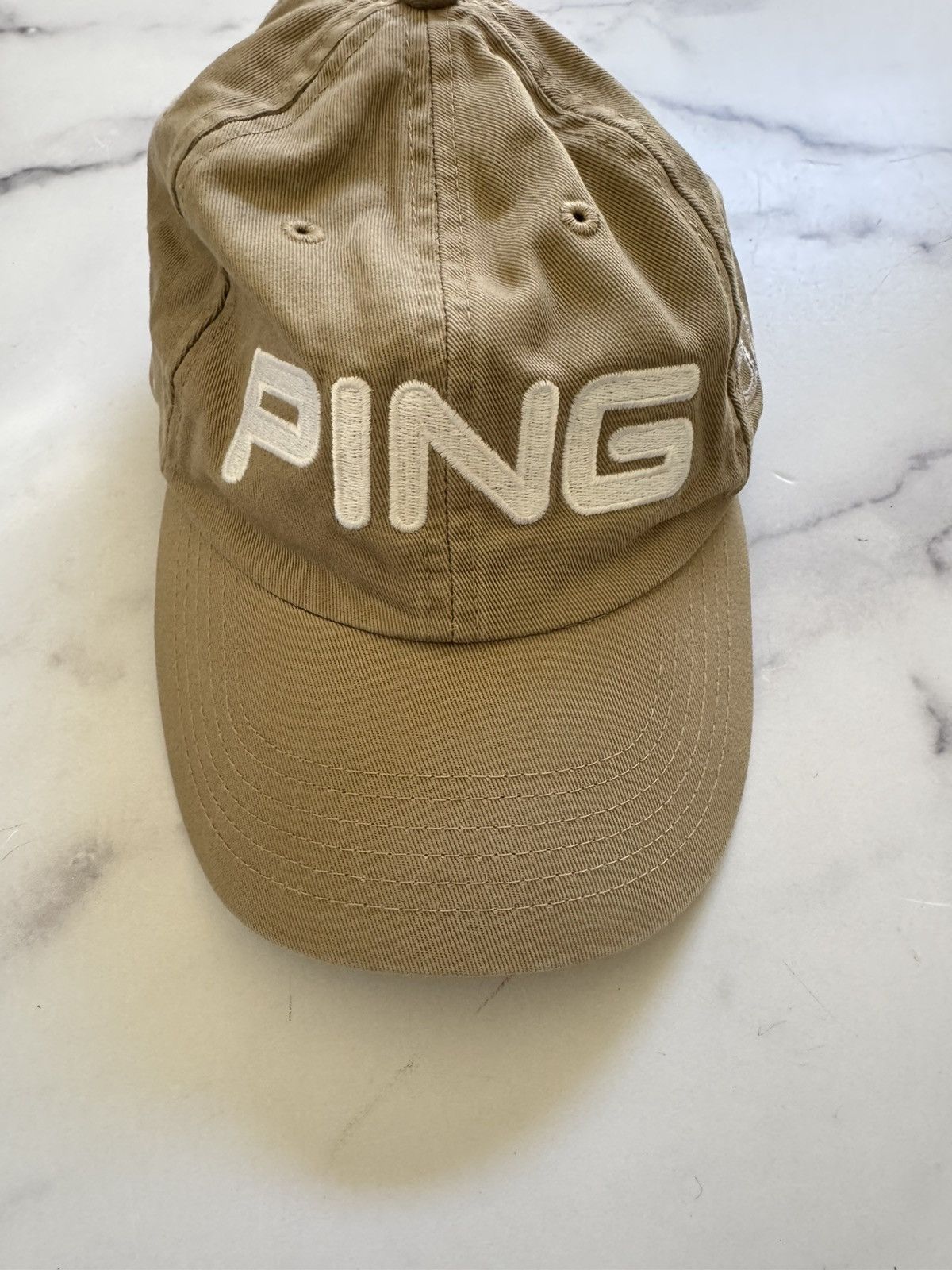 PING Ping mens hat taupe beige tan 100% cotton Size ONE SIZE - 1 Thumbnail
