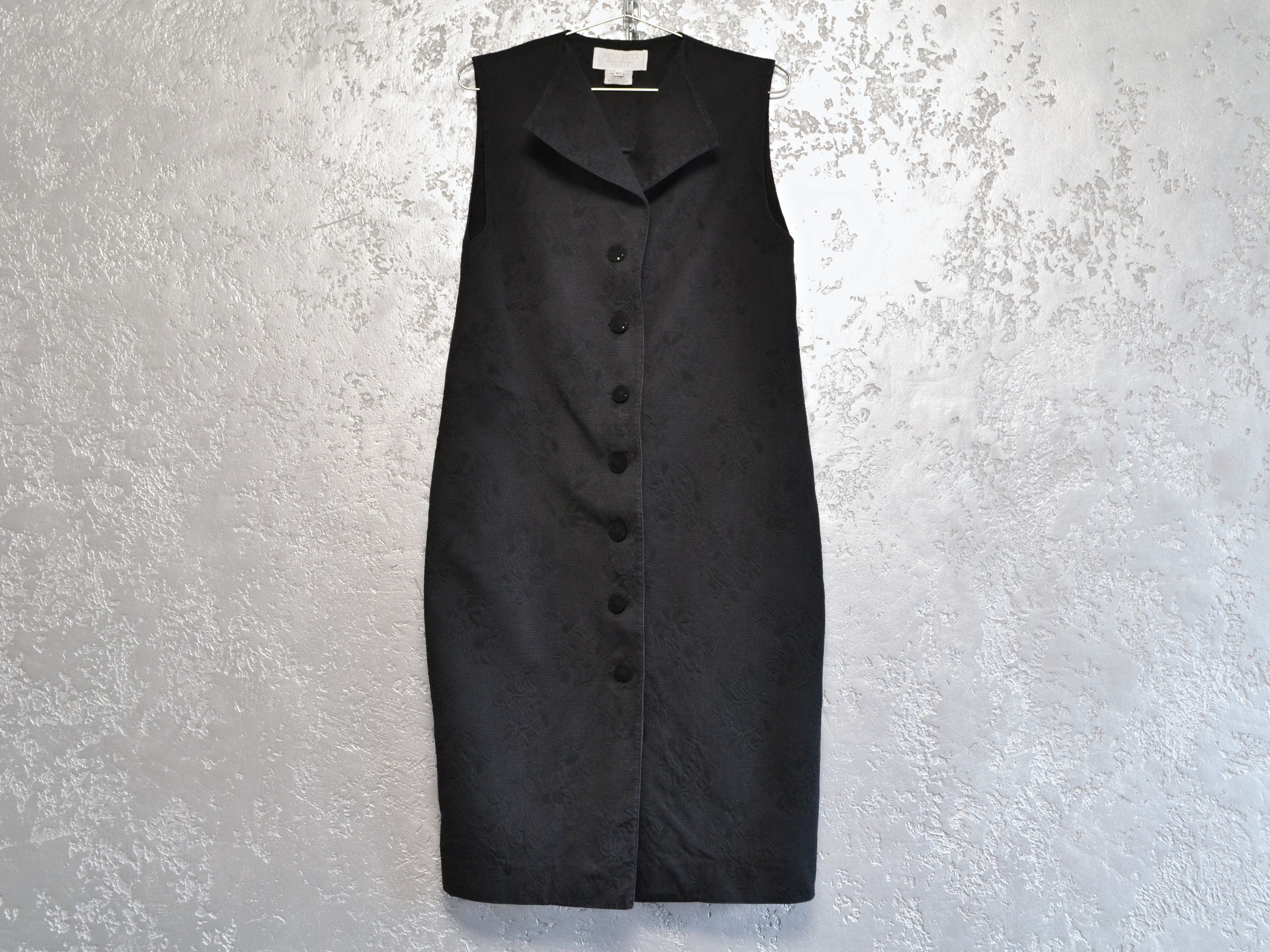 Nina Ricci NINA RICCI Vintage Black Cotton Dress Women’s Size 42 Size M / US 6-8 / IT 42-44 - 1 Thumbnail