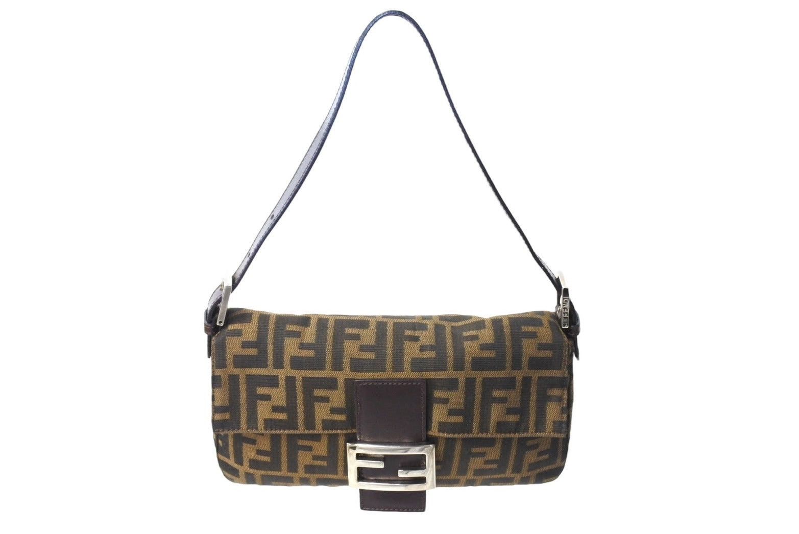 Fendi Mamma Bucket One-Shoulder Bag Zucca Pattern in Brown, Men's