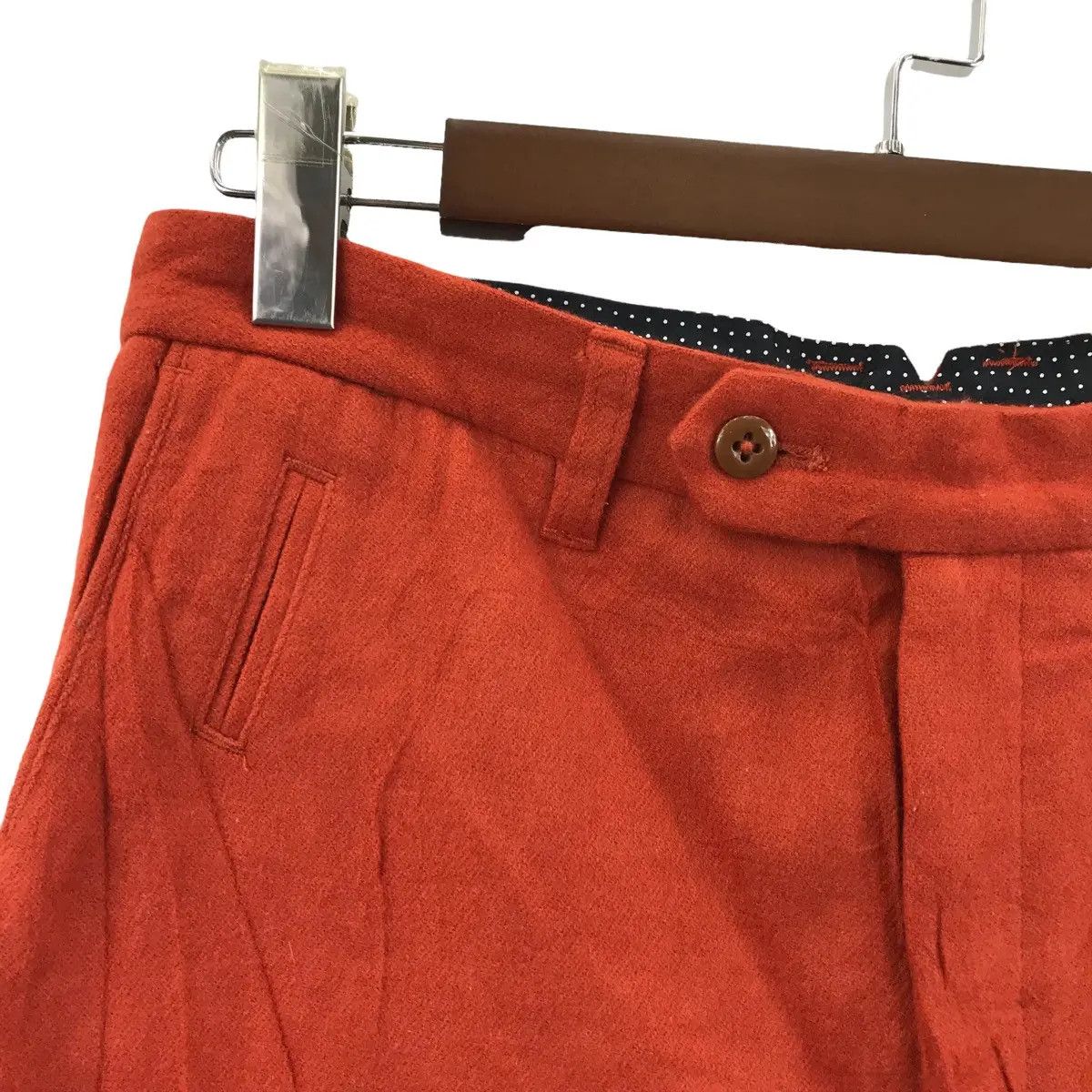 ADAM ET ROPE Vtg 90’ ADAM ET ROPE Orange Minimalist Pant Casual Trouser Size US 31 - 5 Thumbnail