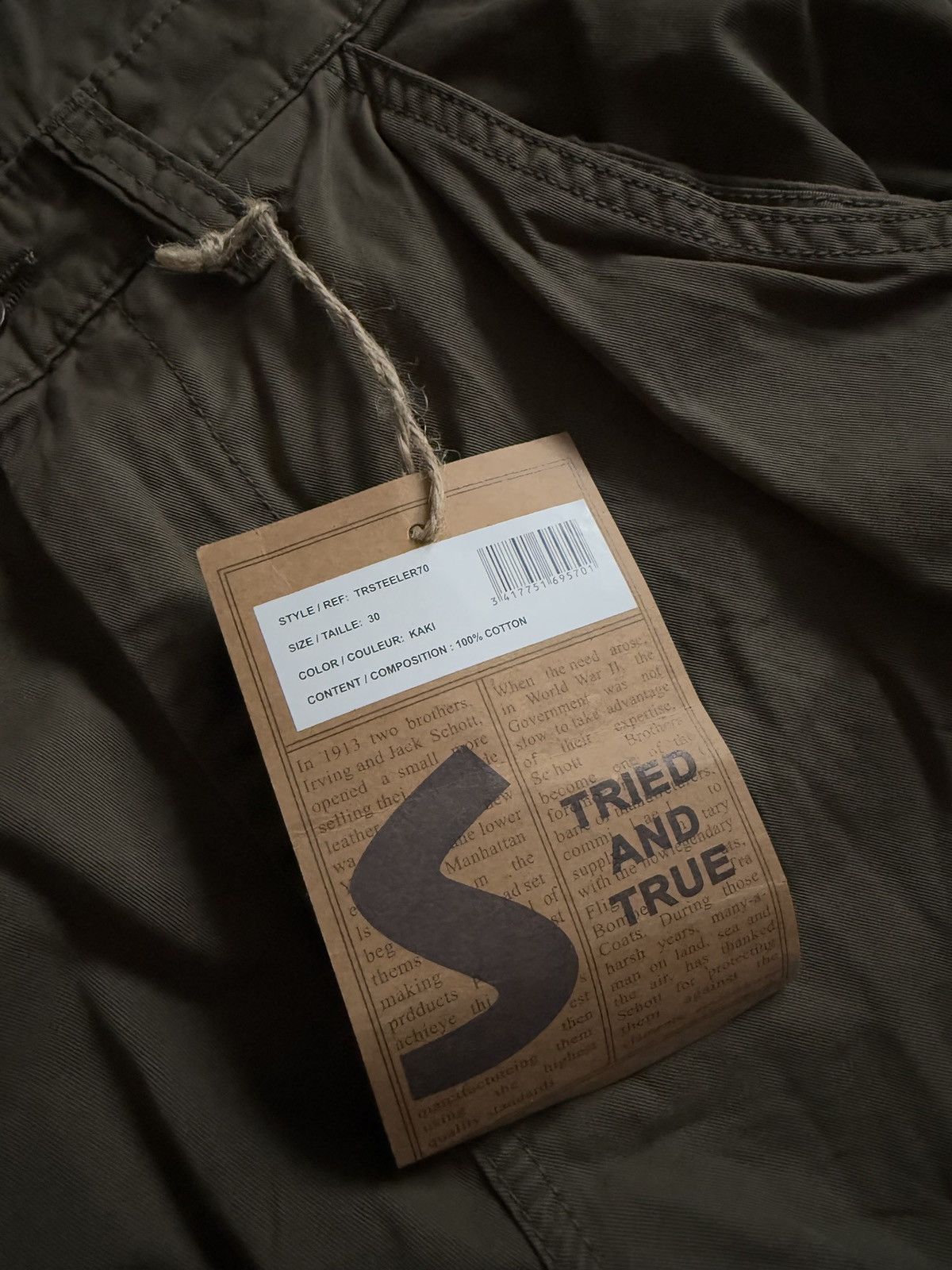 Schott Schott Cargo Pants Khaki Army Style Size US 30 / EU 46 - 8 Thumbnail