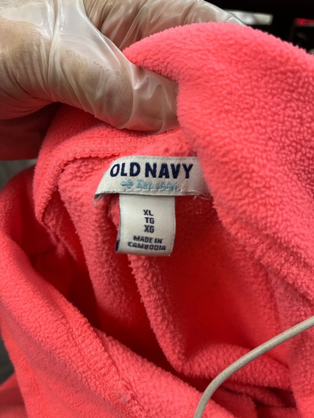Old Navy Women's Old Navy Fleece Pullover XL Coral Size XL / US 12-14 / IT 48-50 - 3 Thumbnail