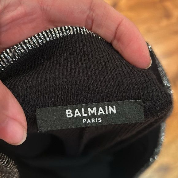 Balmain BALMAIN NEW merino Lurex Striped Straight Knit Pants Size 27" / US 4 / IT 40 - 9 Thumbnail