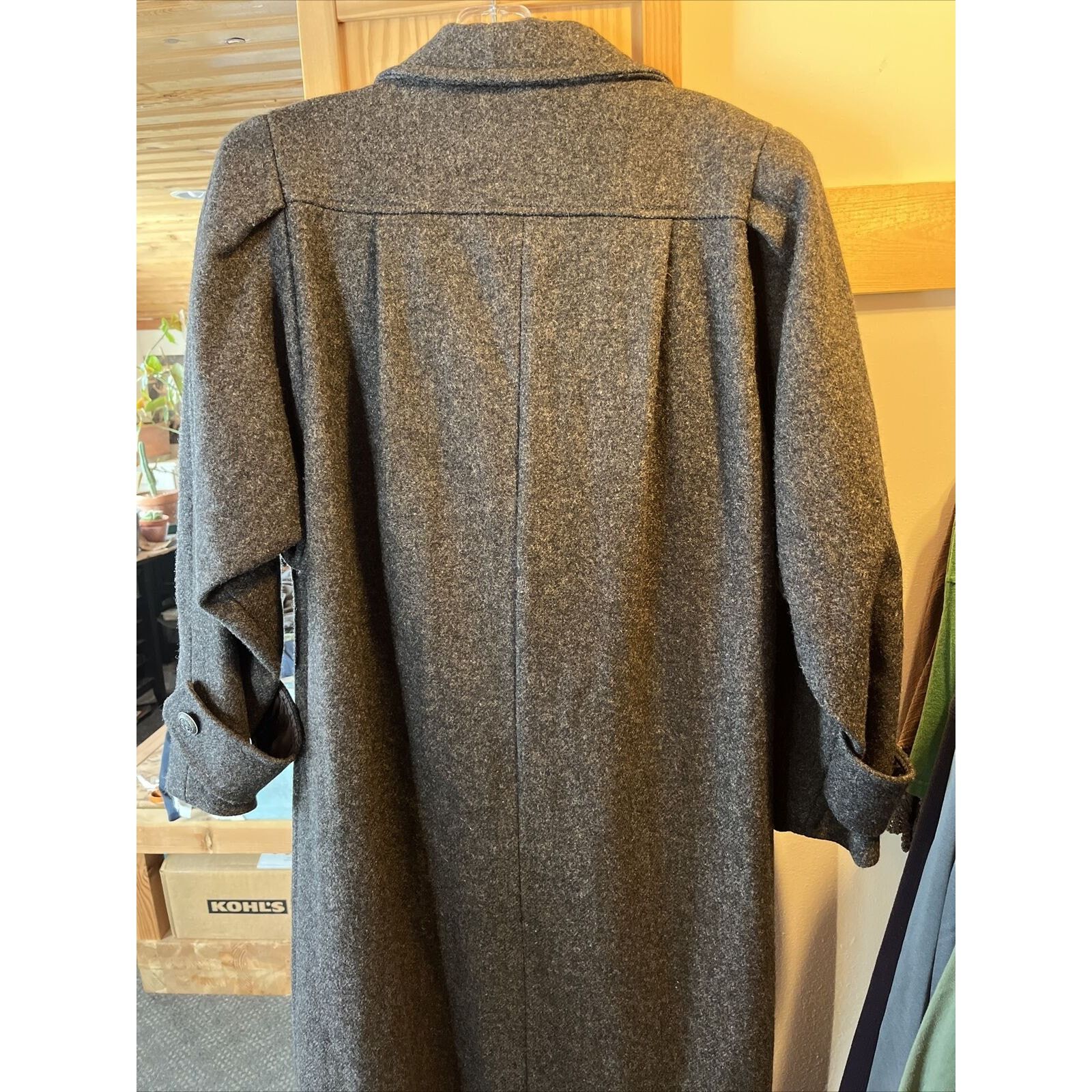 Other Jofeld Vintage Women’s Gray Wool Nylon Button Coat Sz 22x45 Size L / US 10 / IT 46 - 19 Thumbnail
