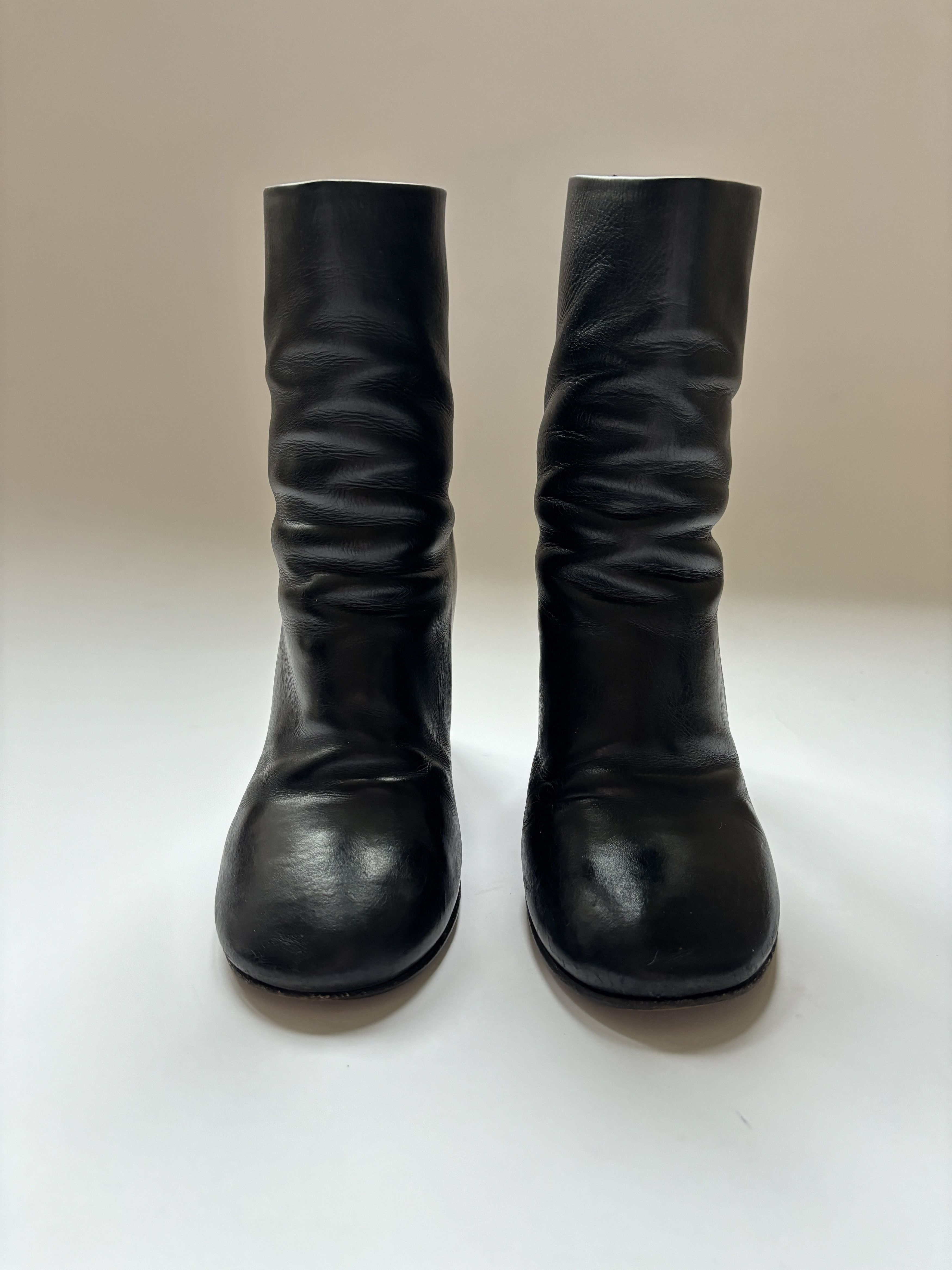 Chloe ⚡️QUICK SALE⚡️Chloe Mid Calf Black Heeled Boots Size US 8 / IT 38 - 3 Thumbnail