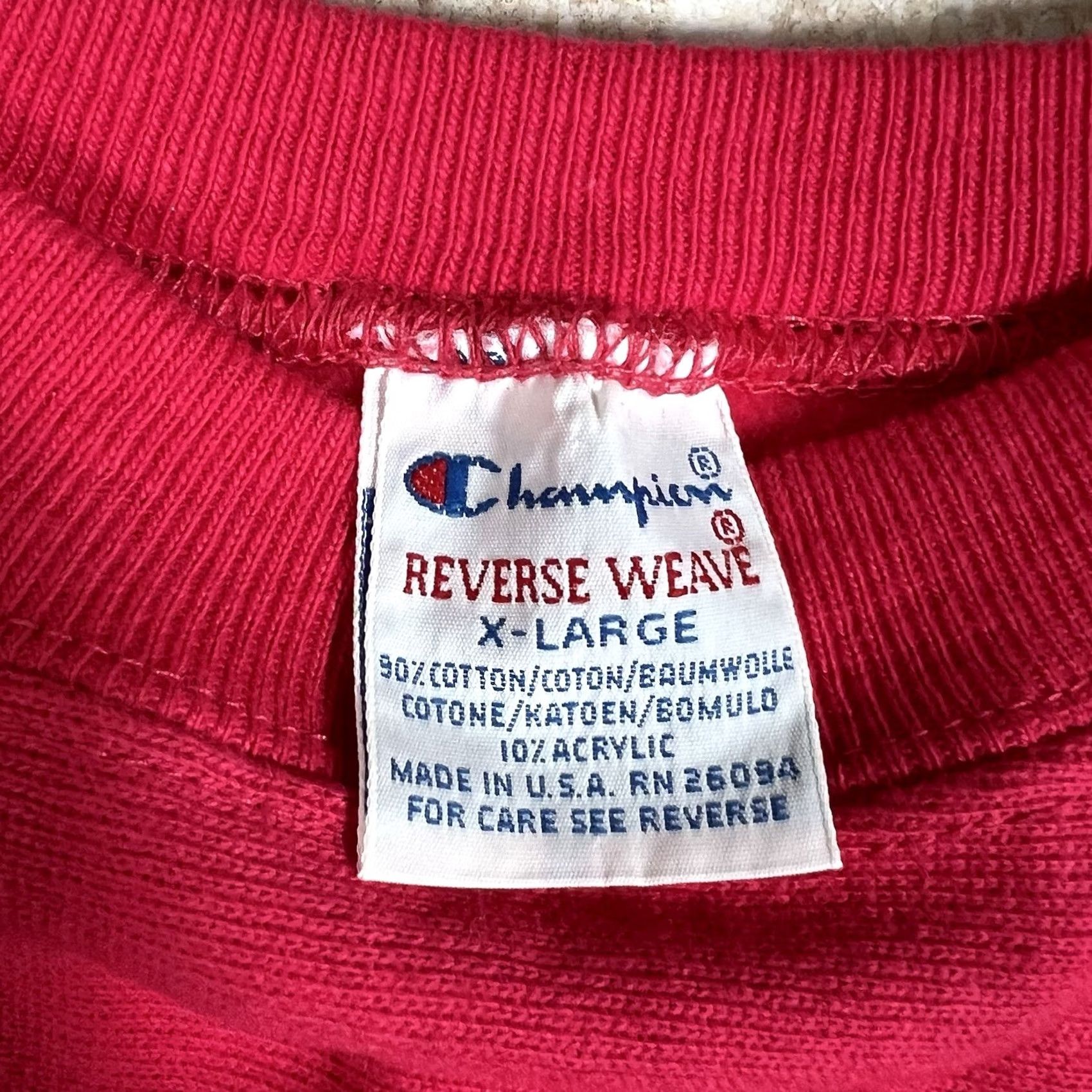 Champion VINTAGE Champion Reverse Weave Sweatshirt Pink Adult XL 90s Pullover Reversible Men Mens Made in USA Size US XL / EU 56 / 4 - 2 Thumbnail