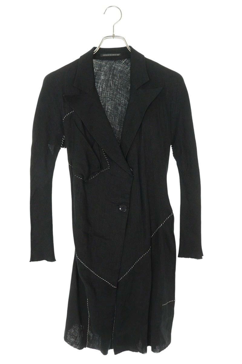 Yohji Yamamoto Yohji Yamamoto pour homme Deformed/Linen Long Jacket Size US S / EU 44-46 / 1 - 1 Thumbnail