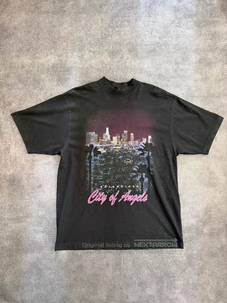 Balenciaga Balenciaga Los Angeles City of Angels T-shirt Size US XS / EU 42 / 0 - 1 Thumbnail