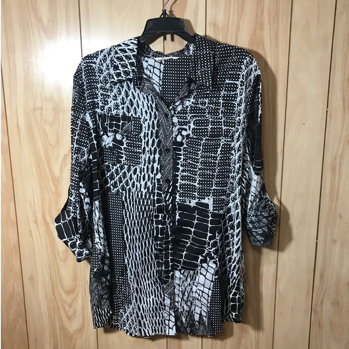 Other TanJay Animal Print Collared Long Sleeve Top XL Size XL / US 12-14 / IT 48-50 - 1 Thumbnail